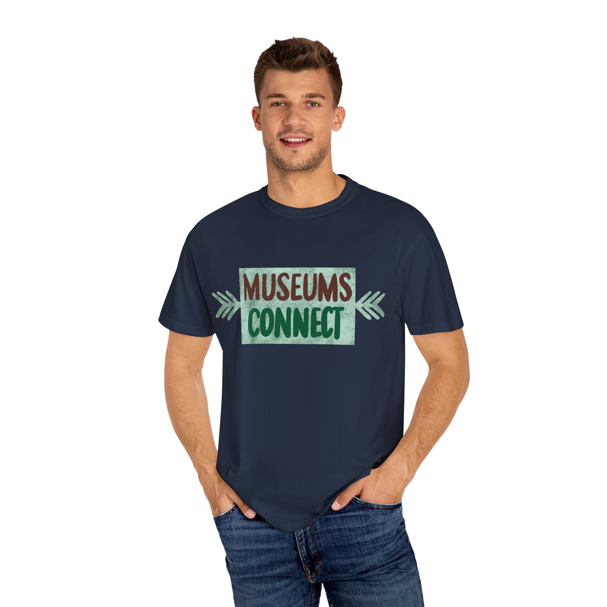 MUSEUMS CONNECT Unisex Garment-Dyed T-shirt