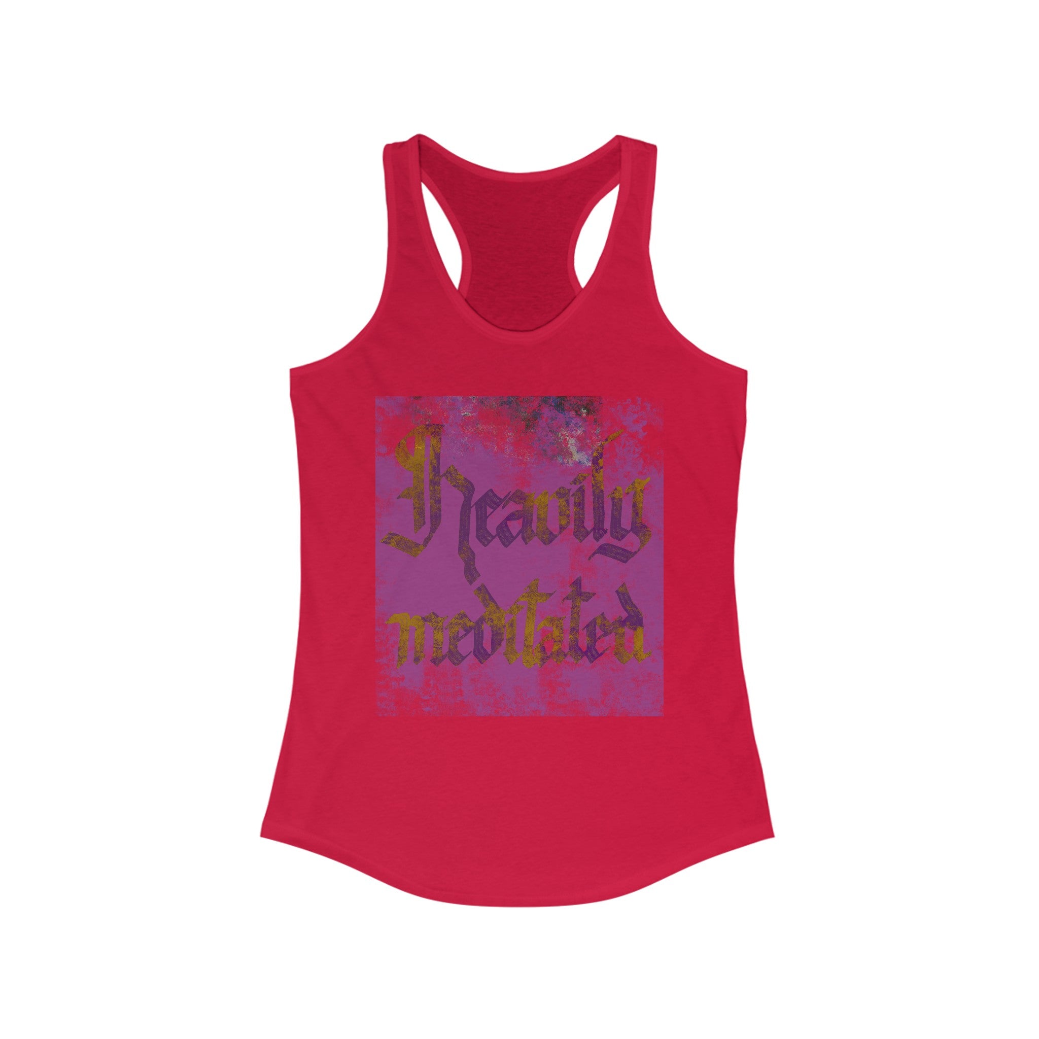 HEAVILY MEDITATED Women's Racerback Tank