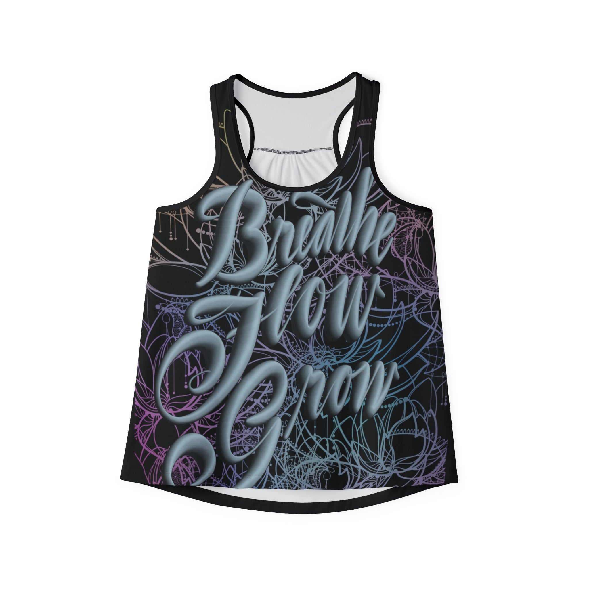 BREATHE FLOW GROW Women's Tank Top (AOP)