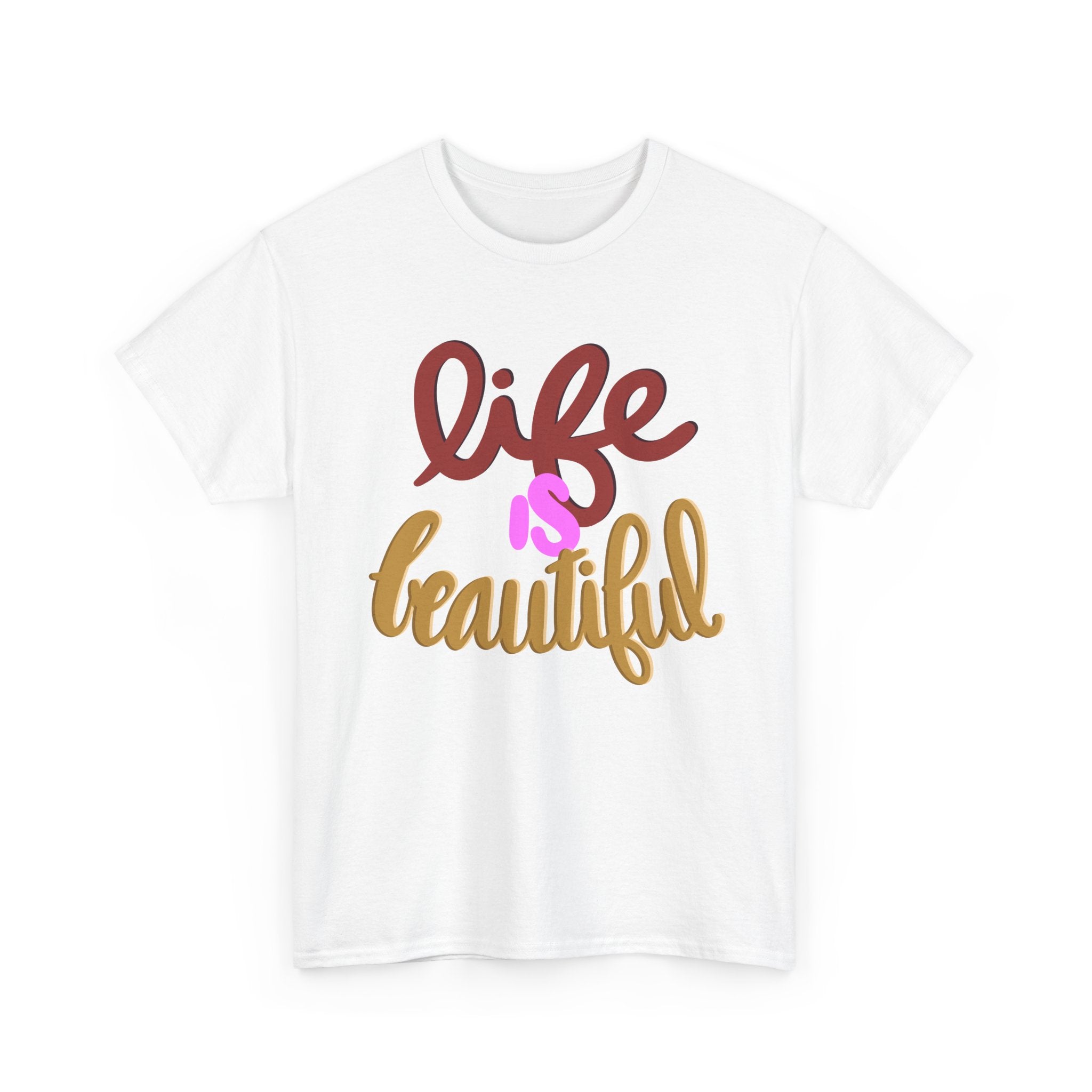 LIFE IS BEAUTIFUL Unisex Heavy Cotton Tee