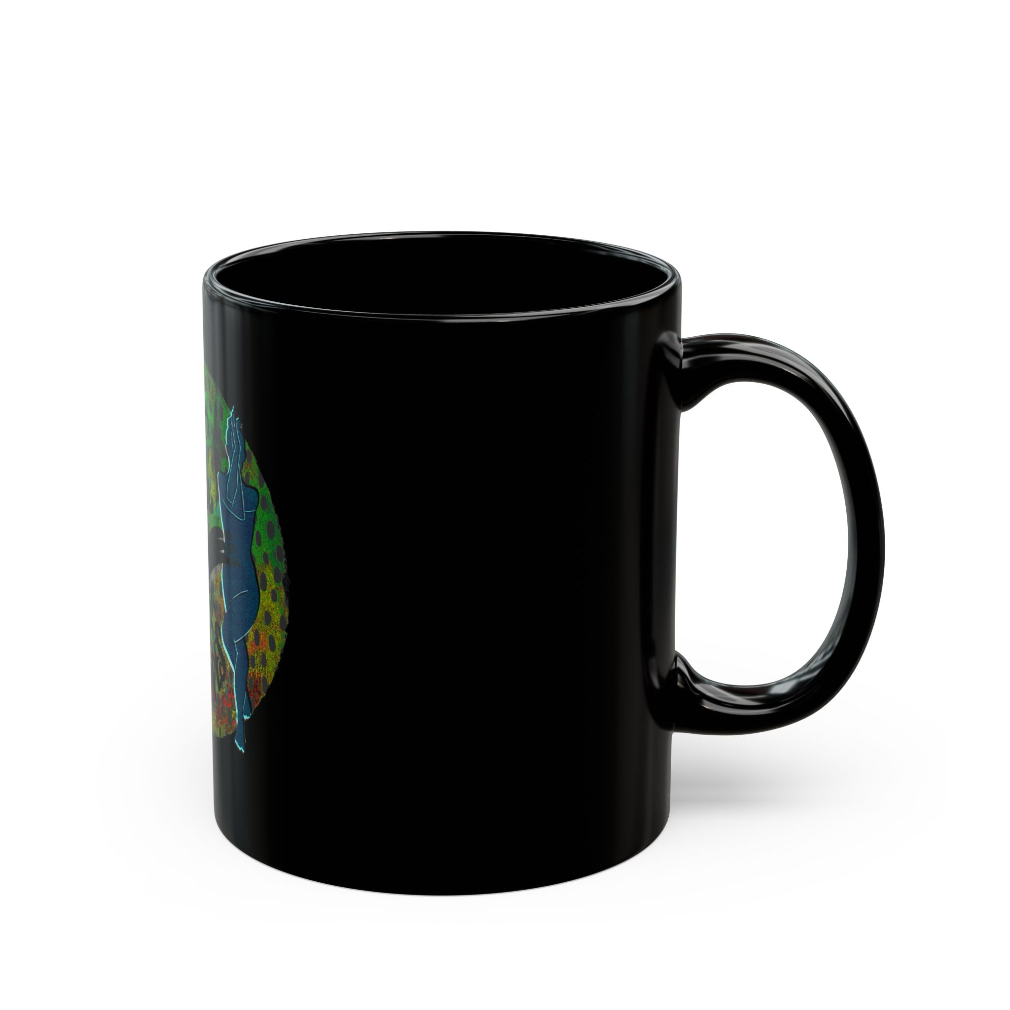 YOGA KEEPS ME IN SHAPES Black Mug (11oz)