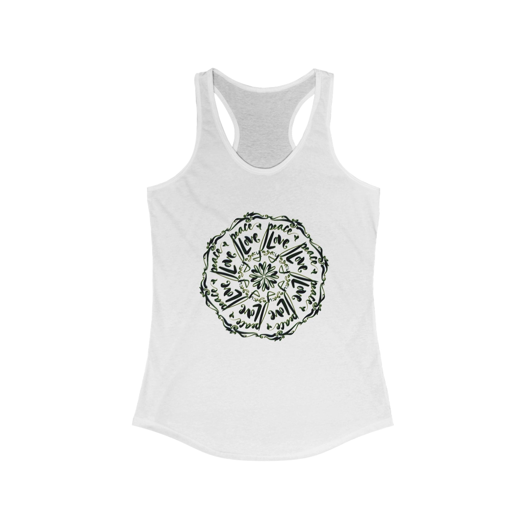 Tank Top - Hand-drawn Calligraphy by Cecile - Women's Racerback Tank