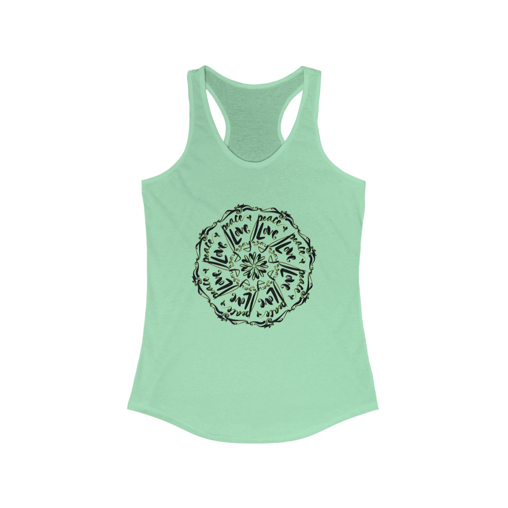 Tank Top - Hand-drawn Calligraphy by Cecile - Women's Racerback Tank