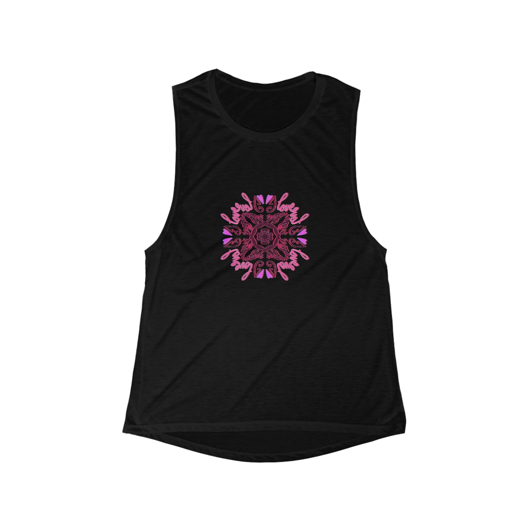 I LOVE YOGA Women's Flowy Scoop Muscle Tank