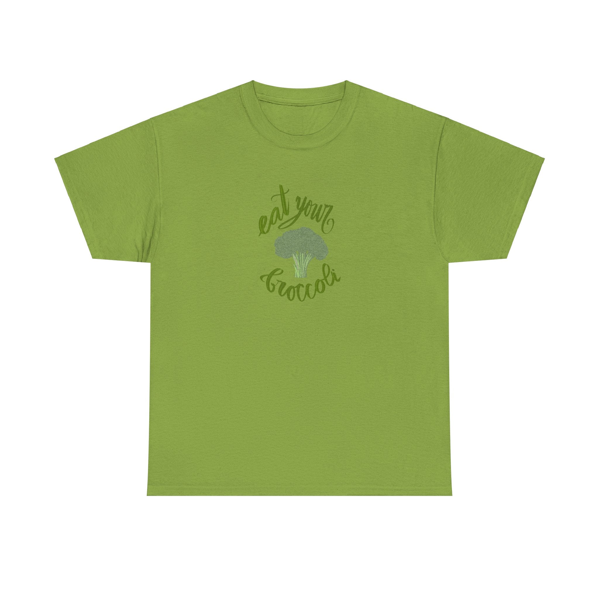 EAT YOUR BROCCOLI Unisex Heavy Cotton Tee