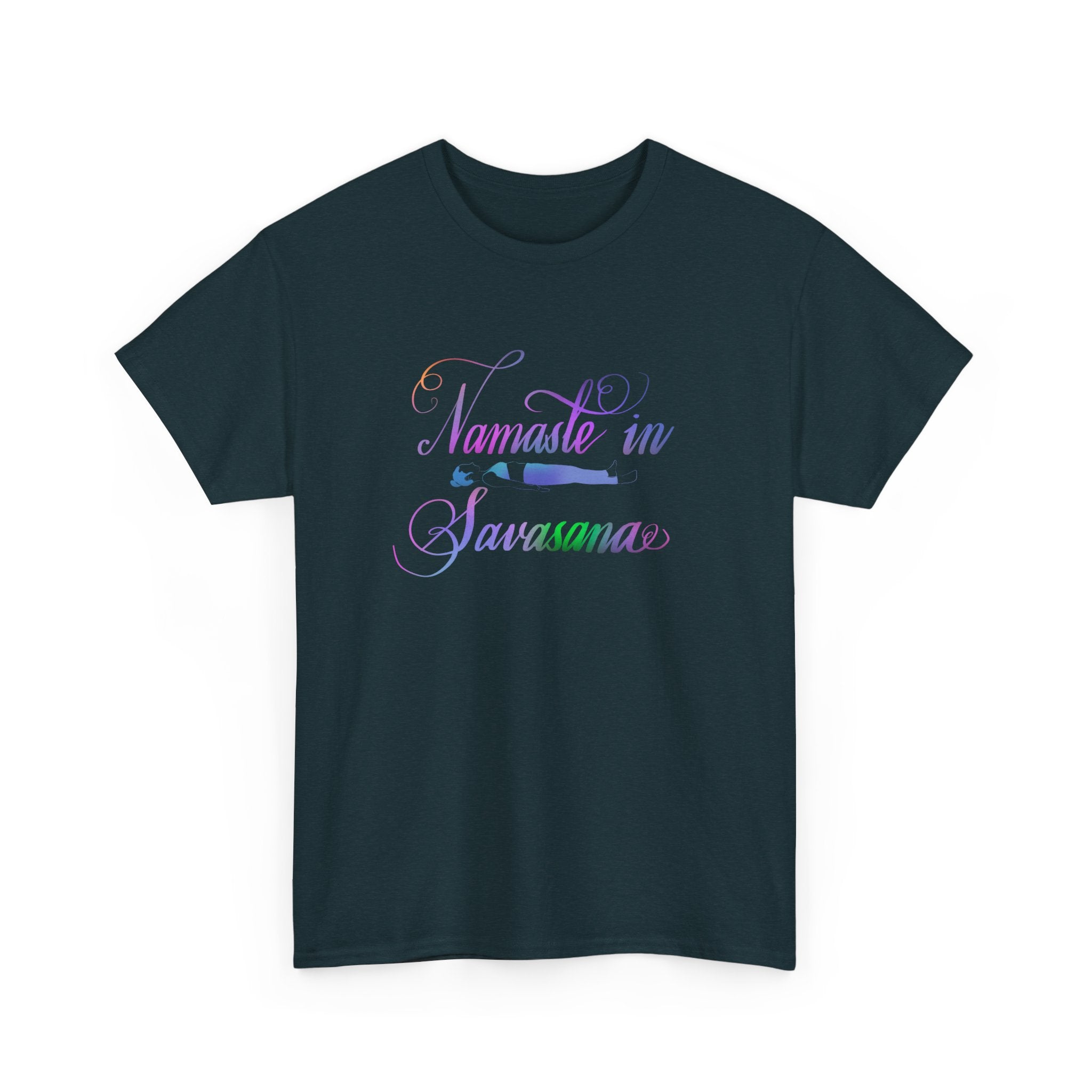 NAMASTE IN SAVASANA  Unisex Heavy Cotton Tee