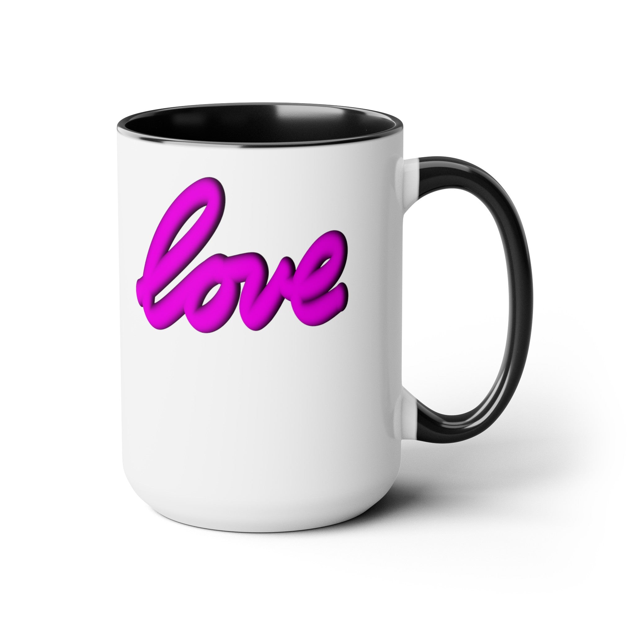 Two-Tone Coffee Mugs, 15oz