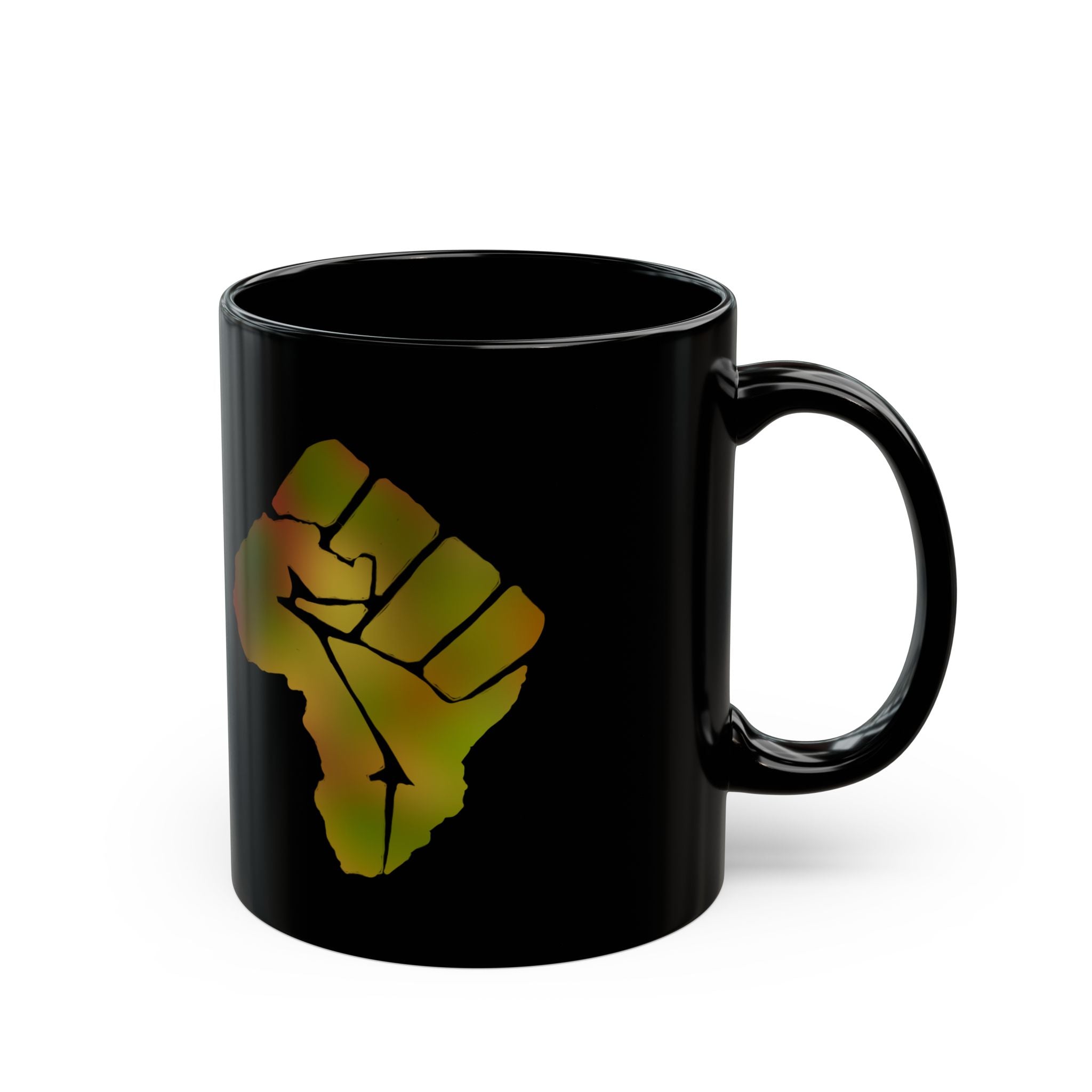 AFRICA POWER Black Mug (11oz)