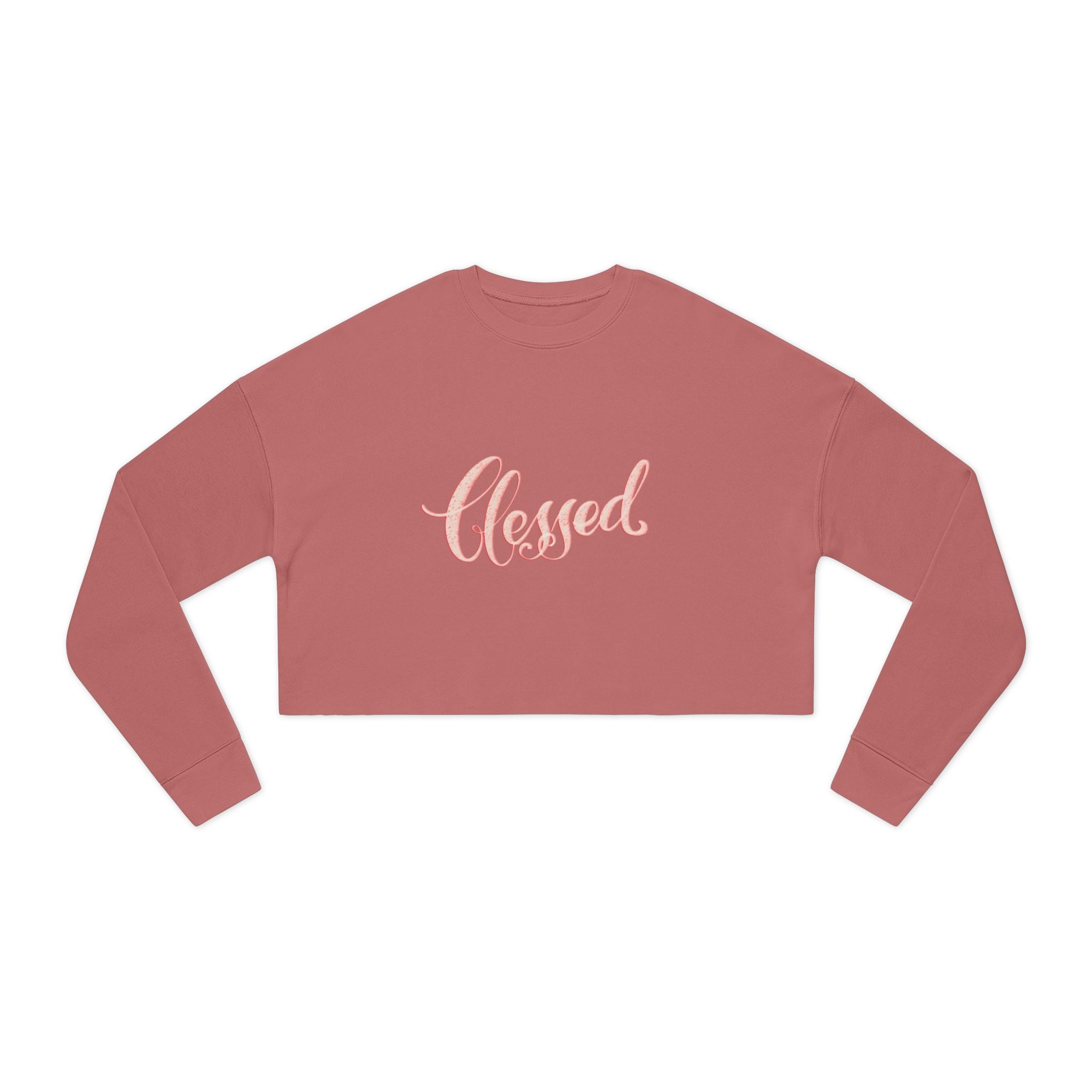 Blessed Women's Cropped Sweatshirt - Cozy & Inspirational Style