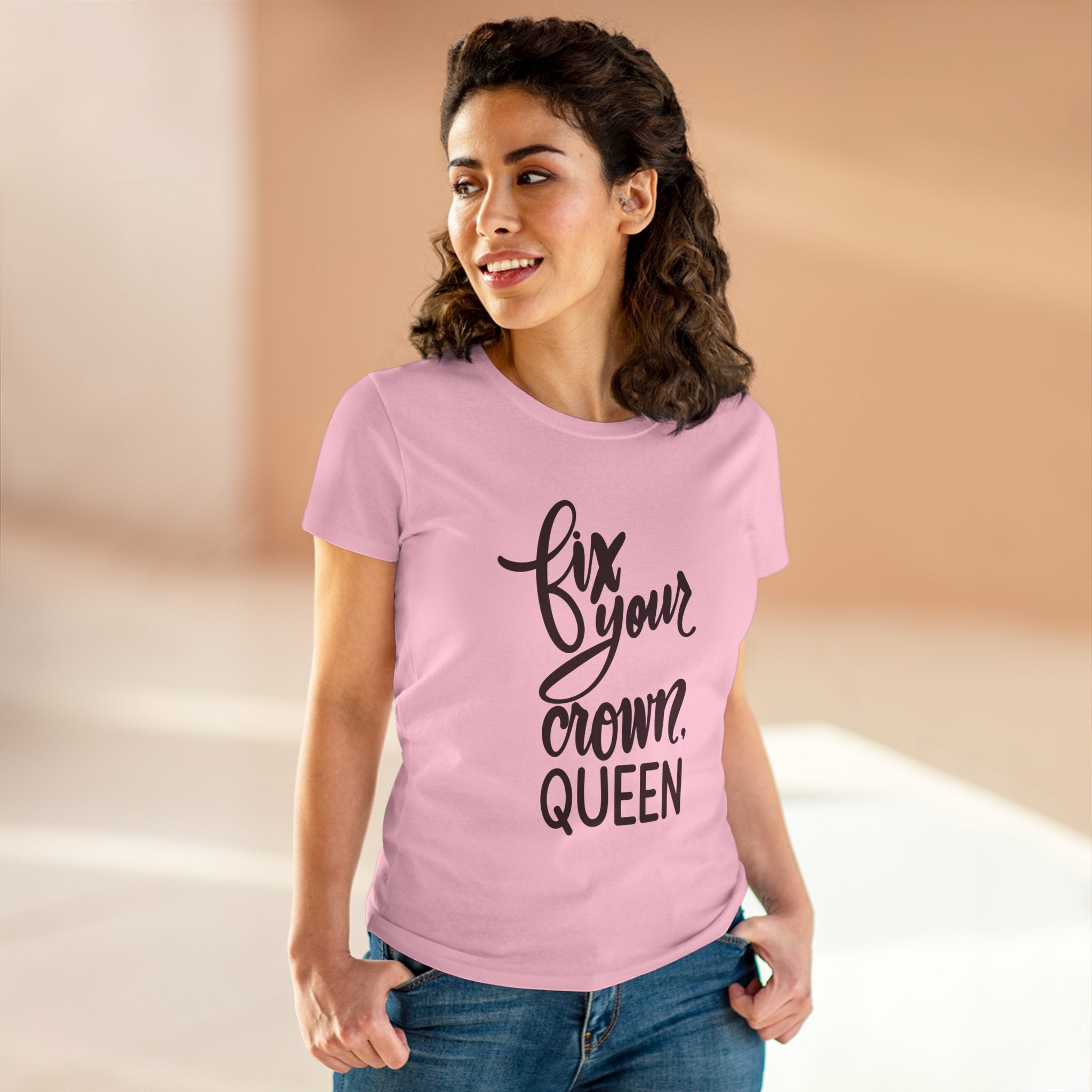 Empowering Women's Tee - "Fix Your Crown, Queen"