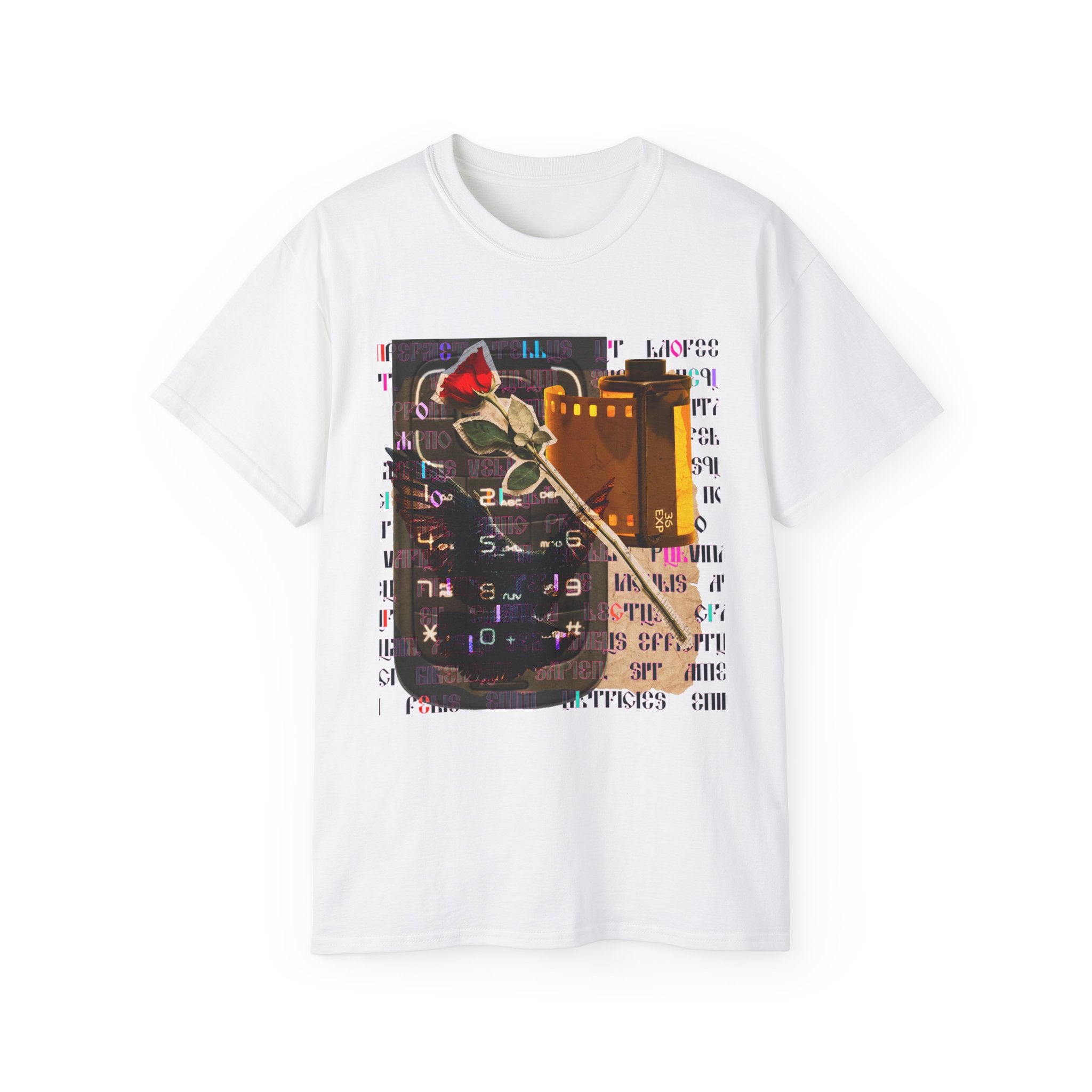 Artistic Graphic Tee, Casual Unisex Tee, Trendy Cotton T-Shirt, Unique Printed Shirt, Gift for Art Lovers, Vintage Aesthetic Fashion