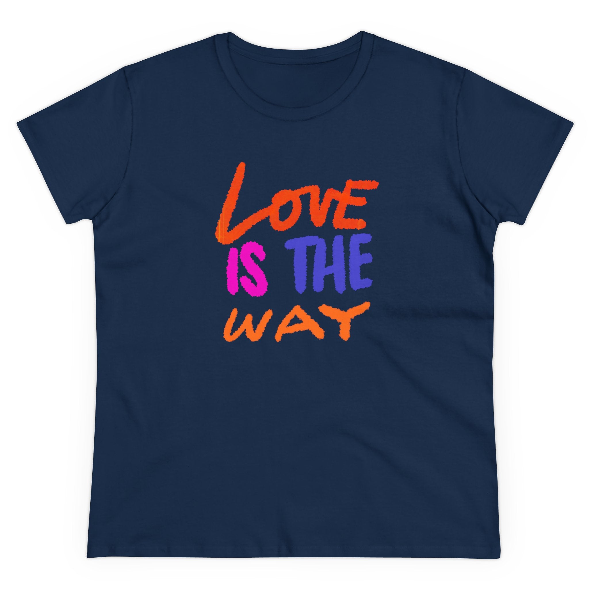 LOVE IS THE WAY Women's Midweight Cotton Tee