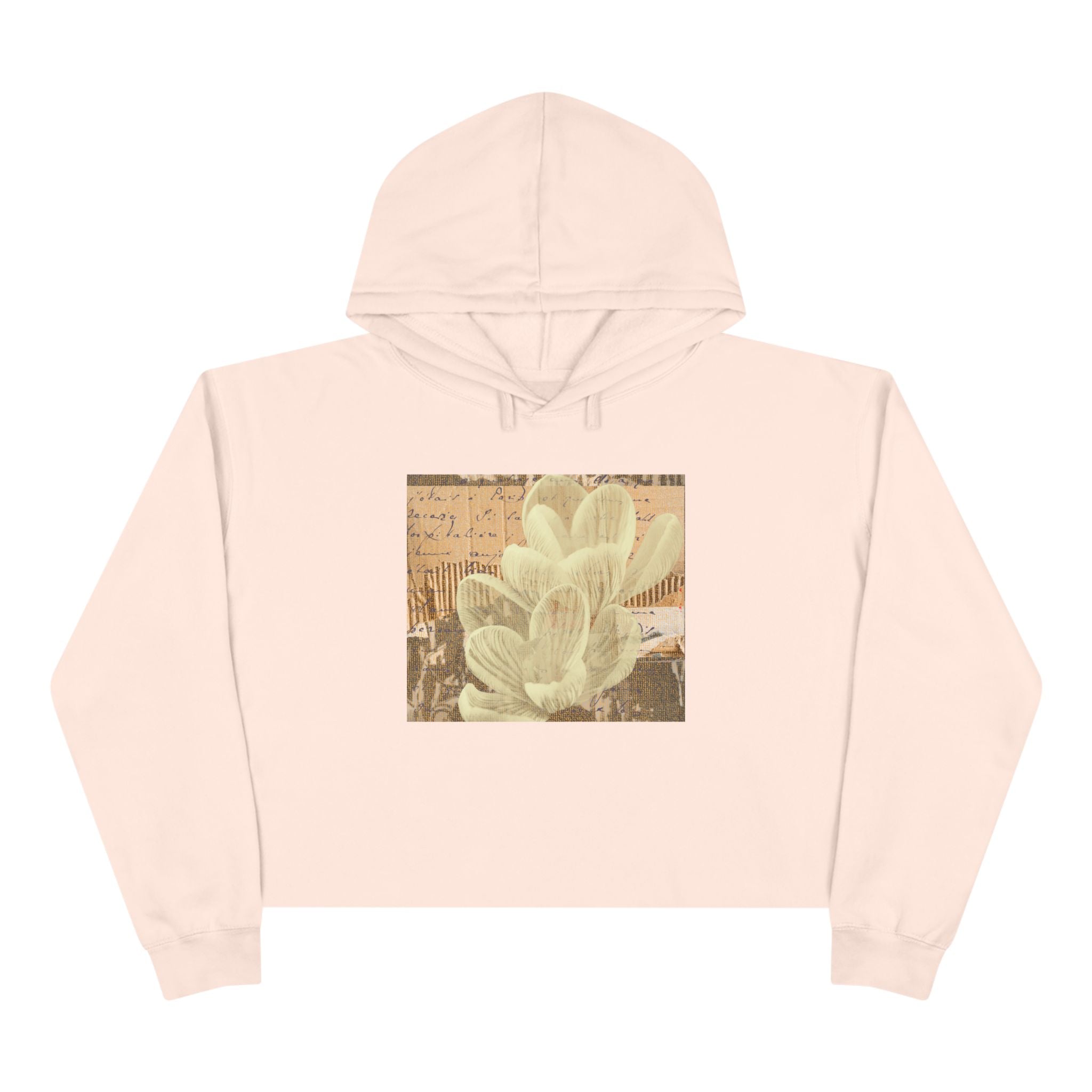 Vintage Crop Hoodie, Stylish Summer Hoodie, Trendy Casual Wear, Gift for Plant Lovers, Cozy Fashion Statement