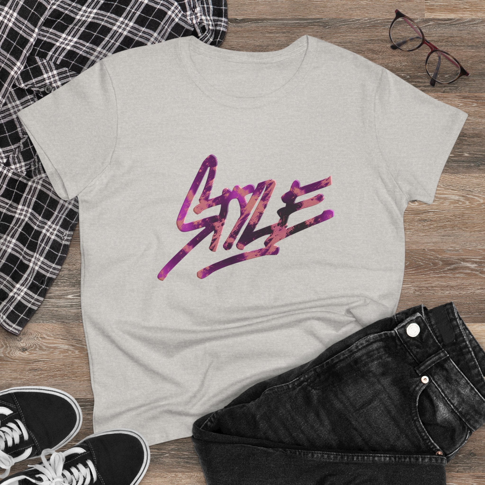 Stylish Women's Midweight Cotton Tee - Perfect for Casual Outings & Everyday Wear