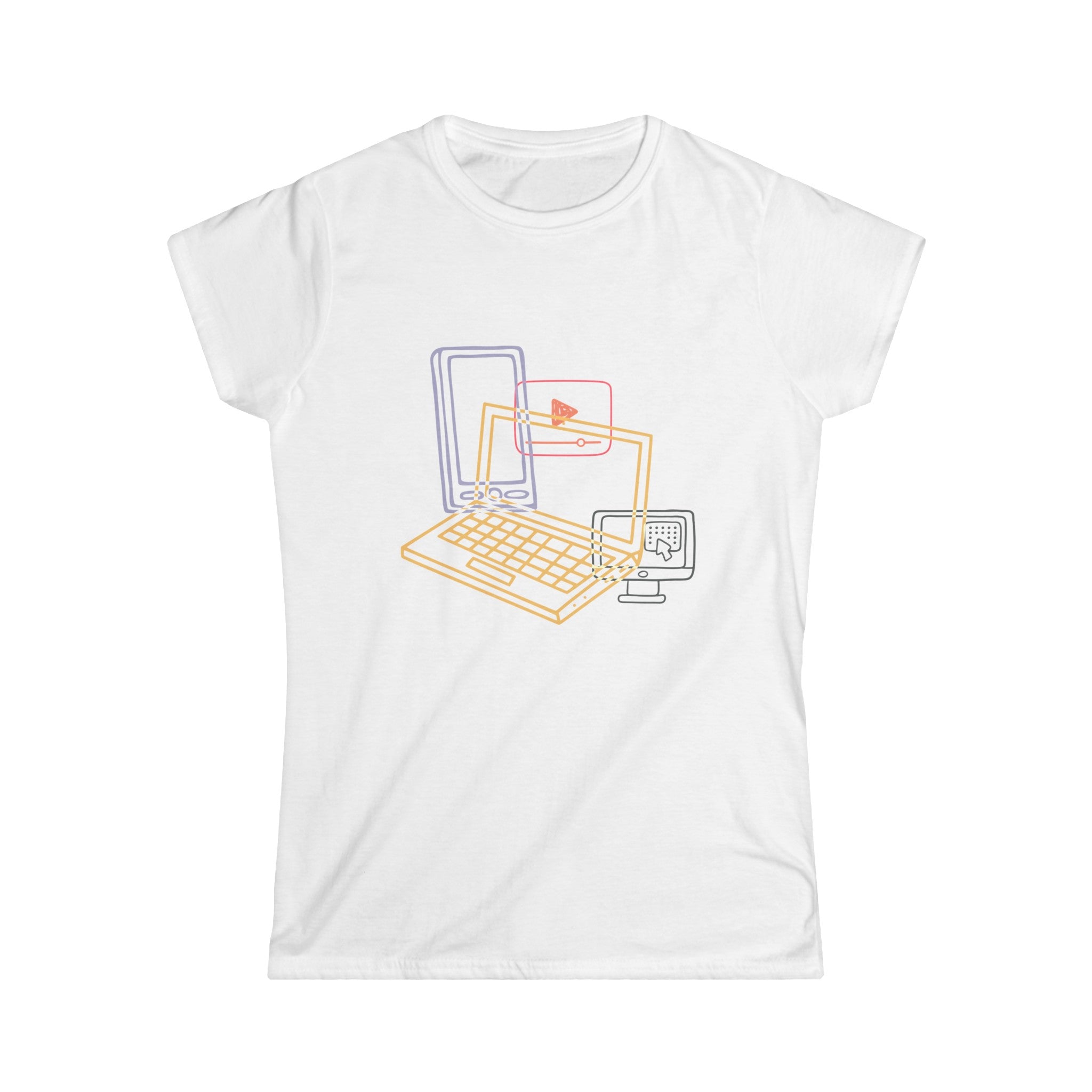 WORKING FROM HOME Women's Softstyle Tee