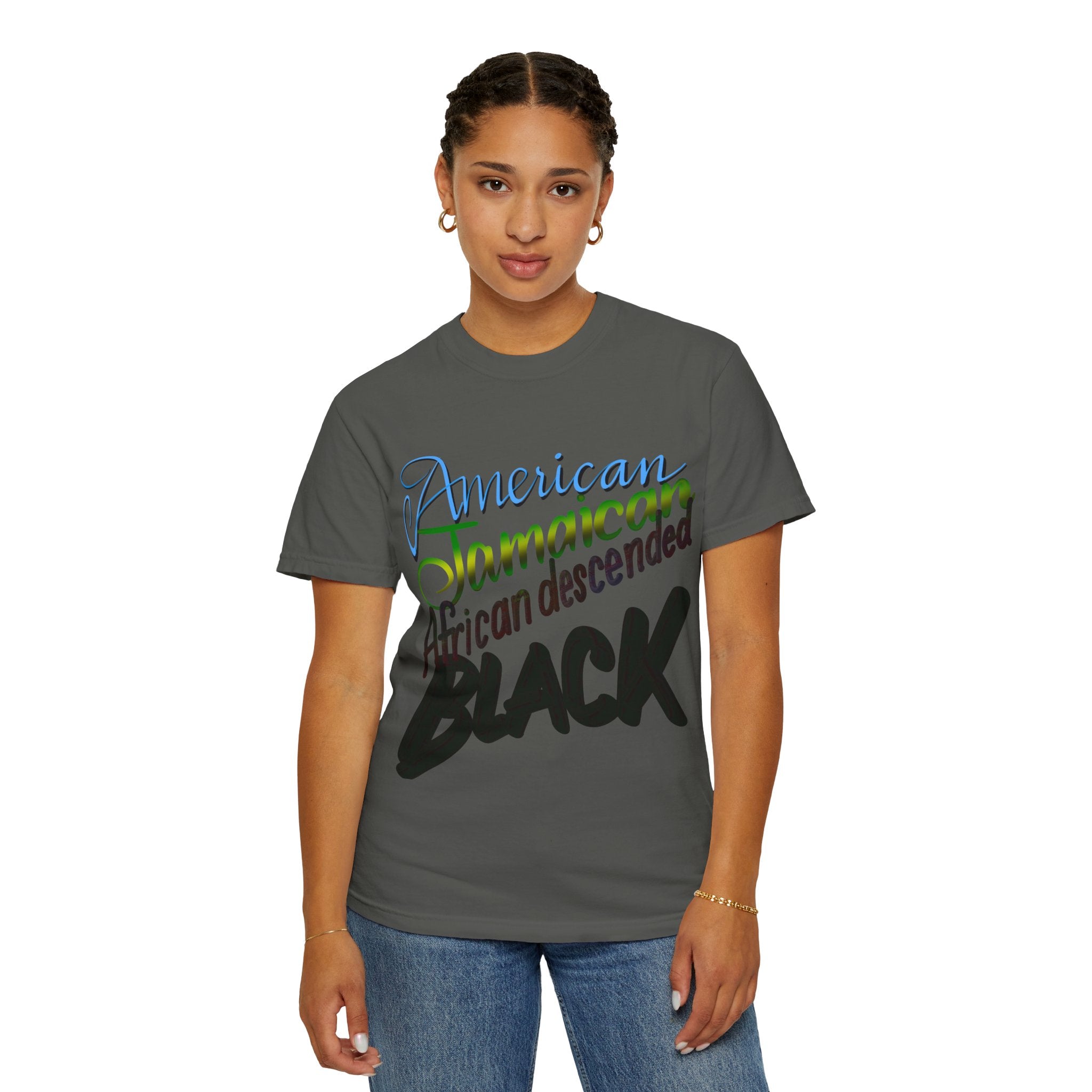 AMERICAN/JAMAICAN etc Unisex Garment-Dyed T-shirt