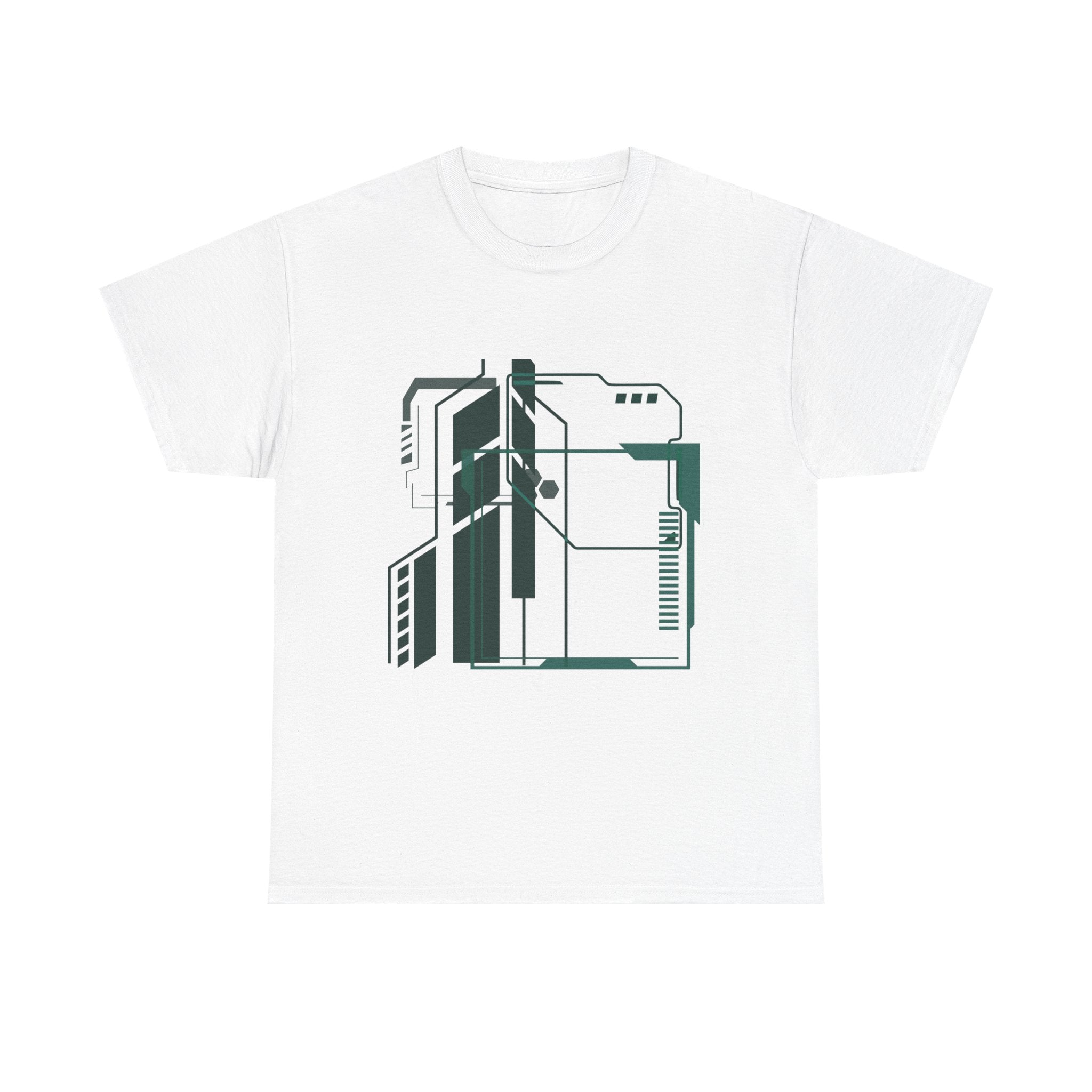 Futuristic Graphic Tee, Unisex Heavy Cotton, Sci-Fi Shirt, Gift for Tech Lovers, Casual Wear, Streetwear Style, Unique Design