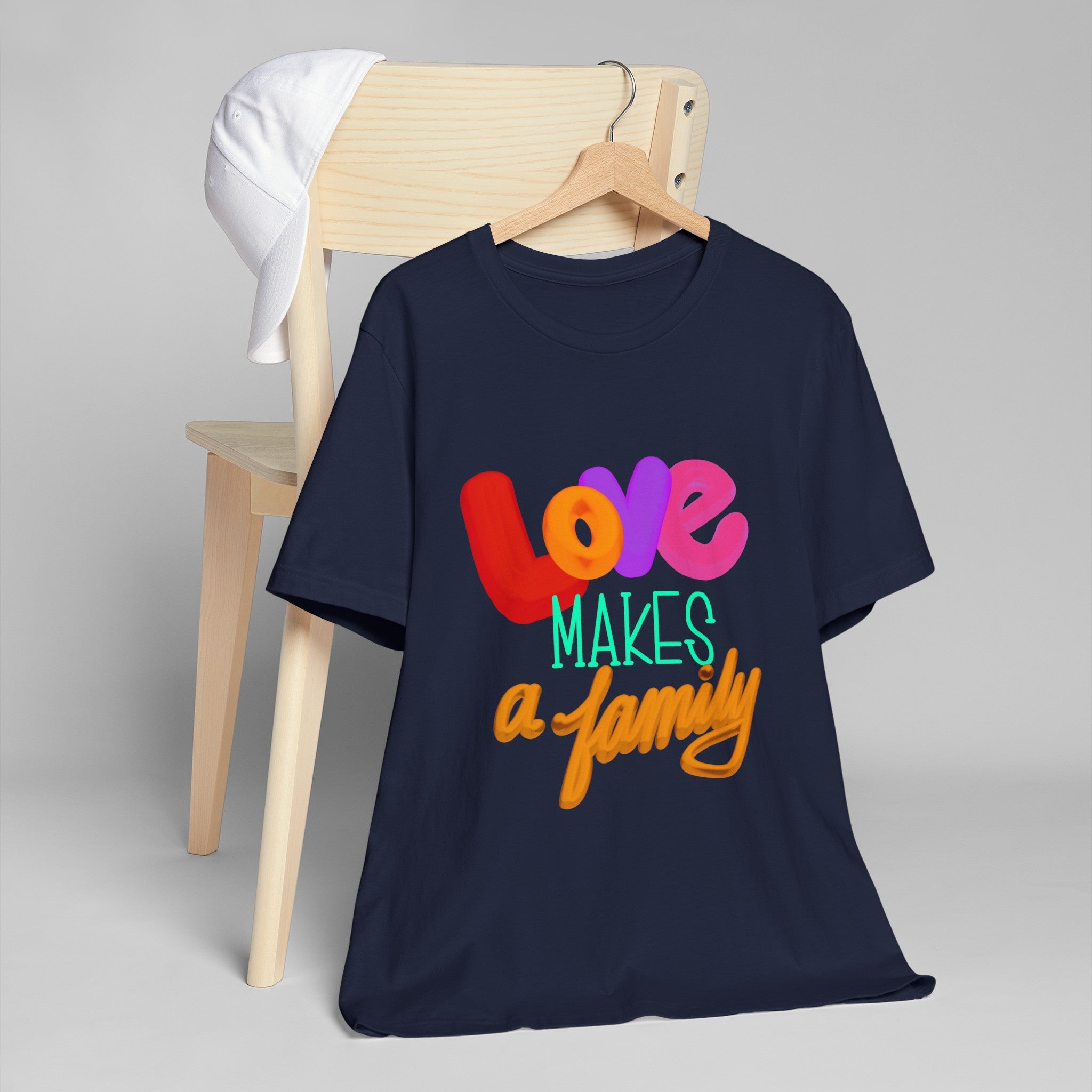 LOVE MAKES A FAMILY Unisex Jersey T-Shirt