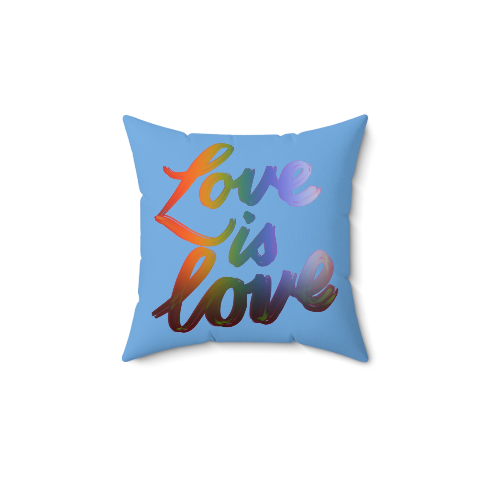 LOVE IS LOVE Spun Polyester Square Pillow