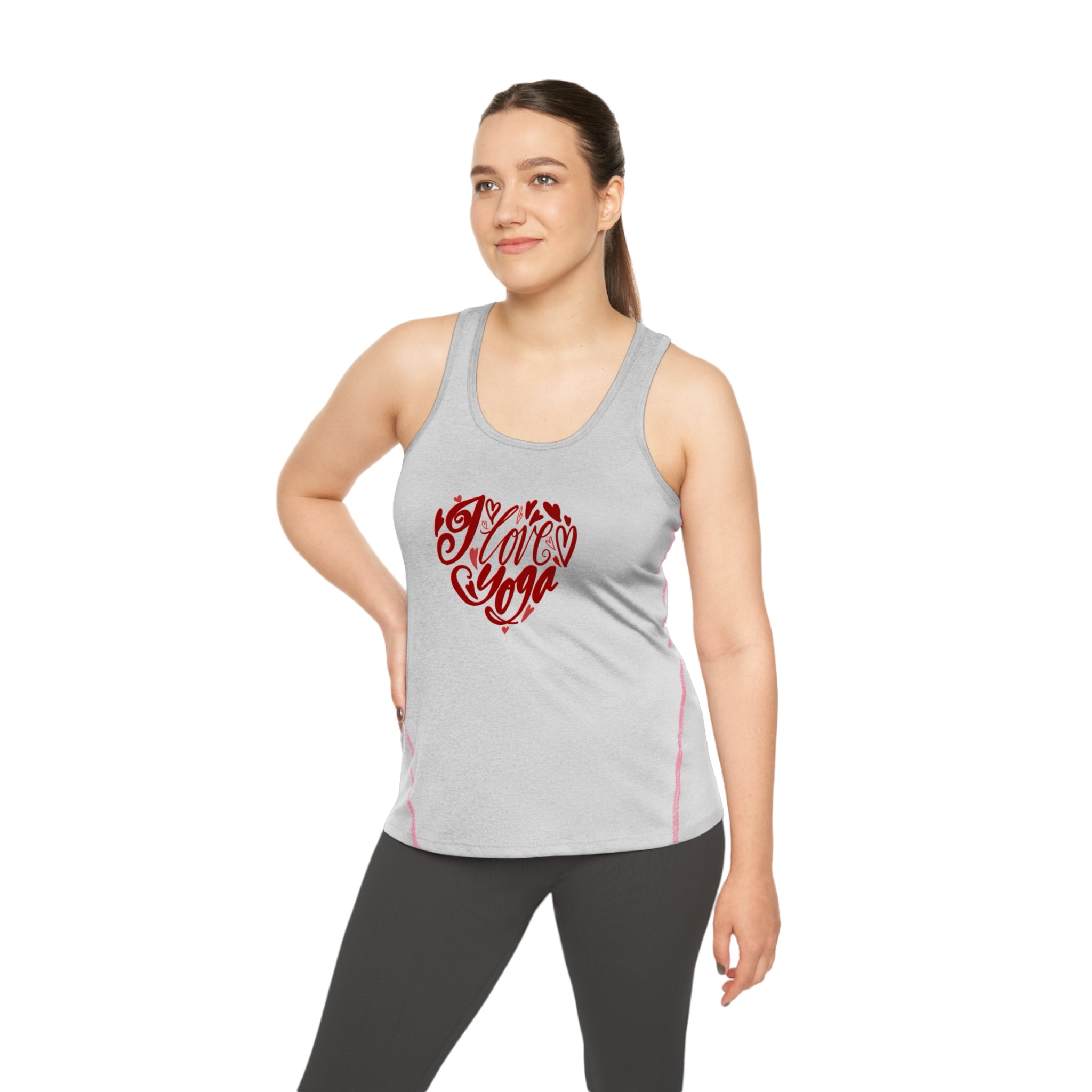 I LOVE YOGA Women's Racerback Sports Top