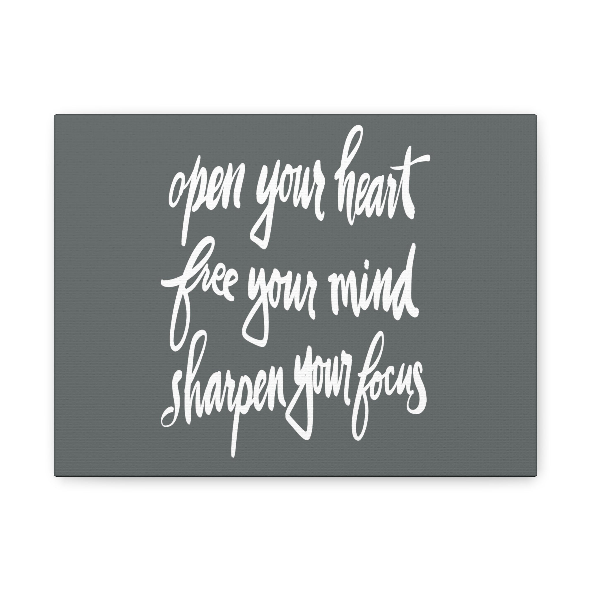 Inspiring Wall Art Canvas, Motivational Home Decor, Mindfulness Gift for Wellness, Office Wall Hanging, Unique Housewarming Present