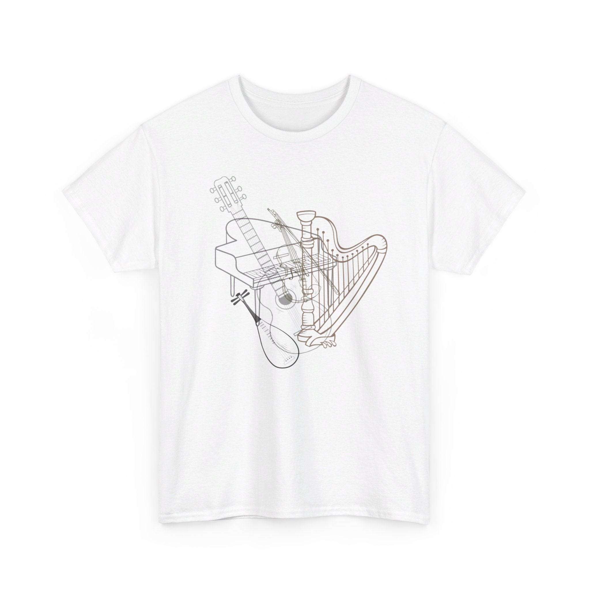 STRINGED INSTRUMENTS Unisex Heavy Cotton Tee