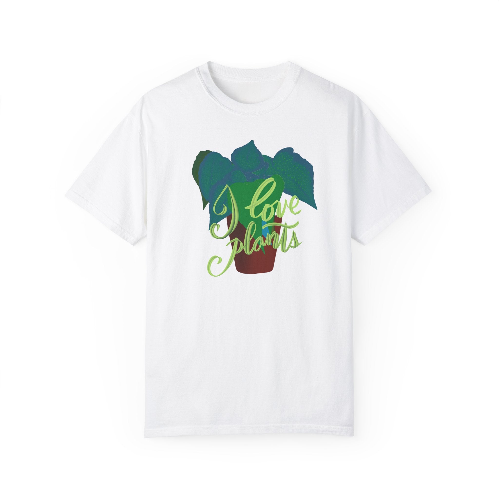 I LOVE PLANTS Unisex Garment-Dyed T-shirt