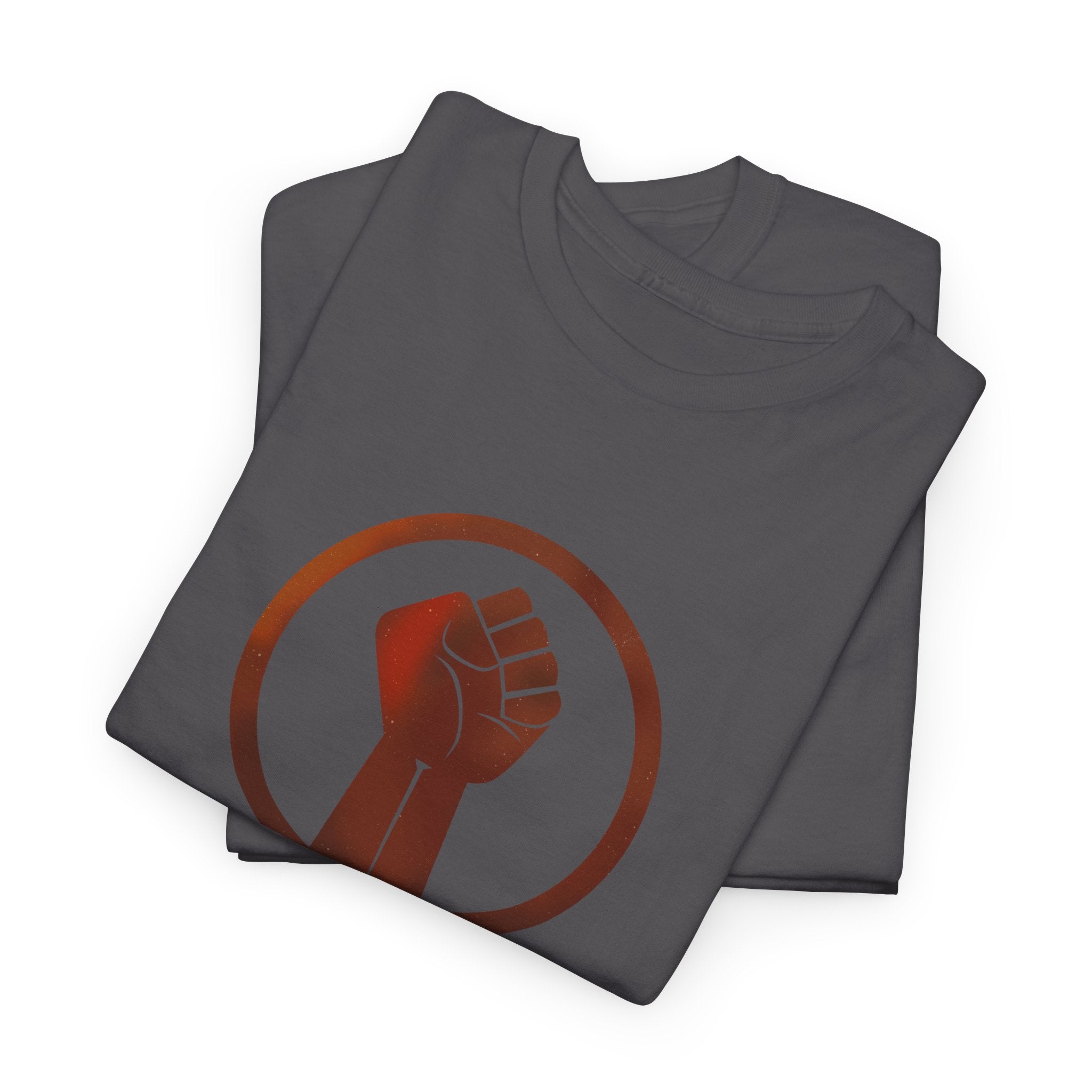 No Justice No Peace T-Shirt — Hand-drawn Raised Fist Protest Tee