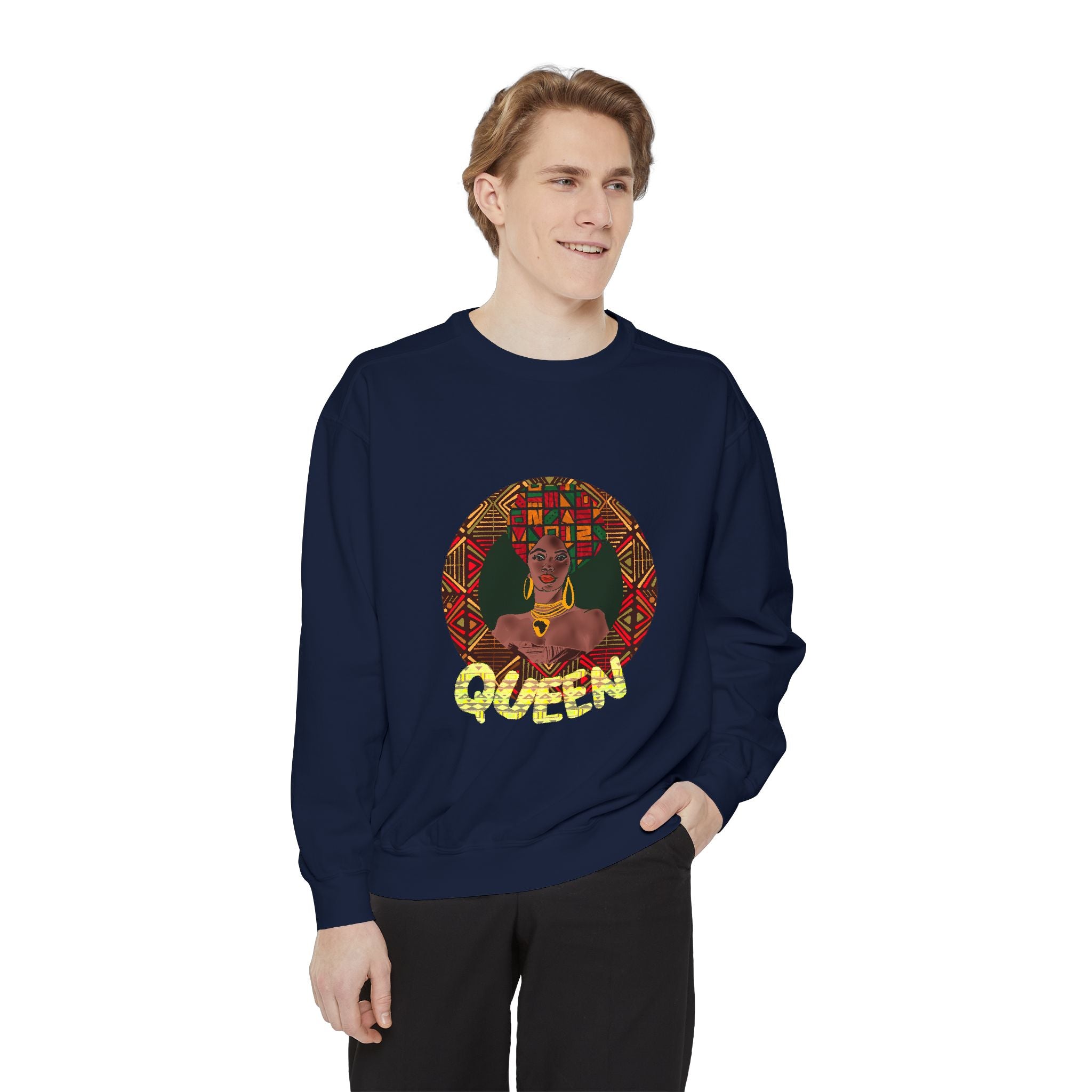 QUEEN Unisex Garment-Dyed Sweatshirt