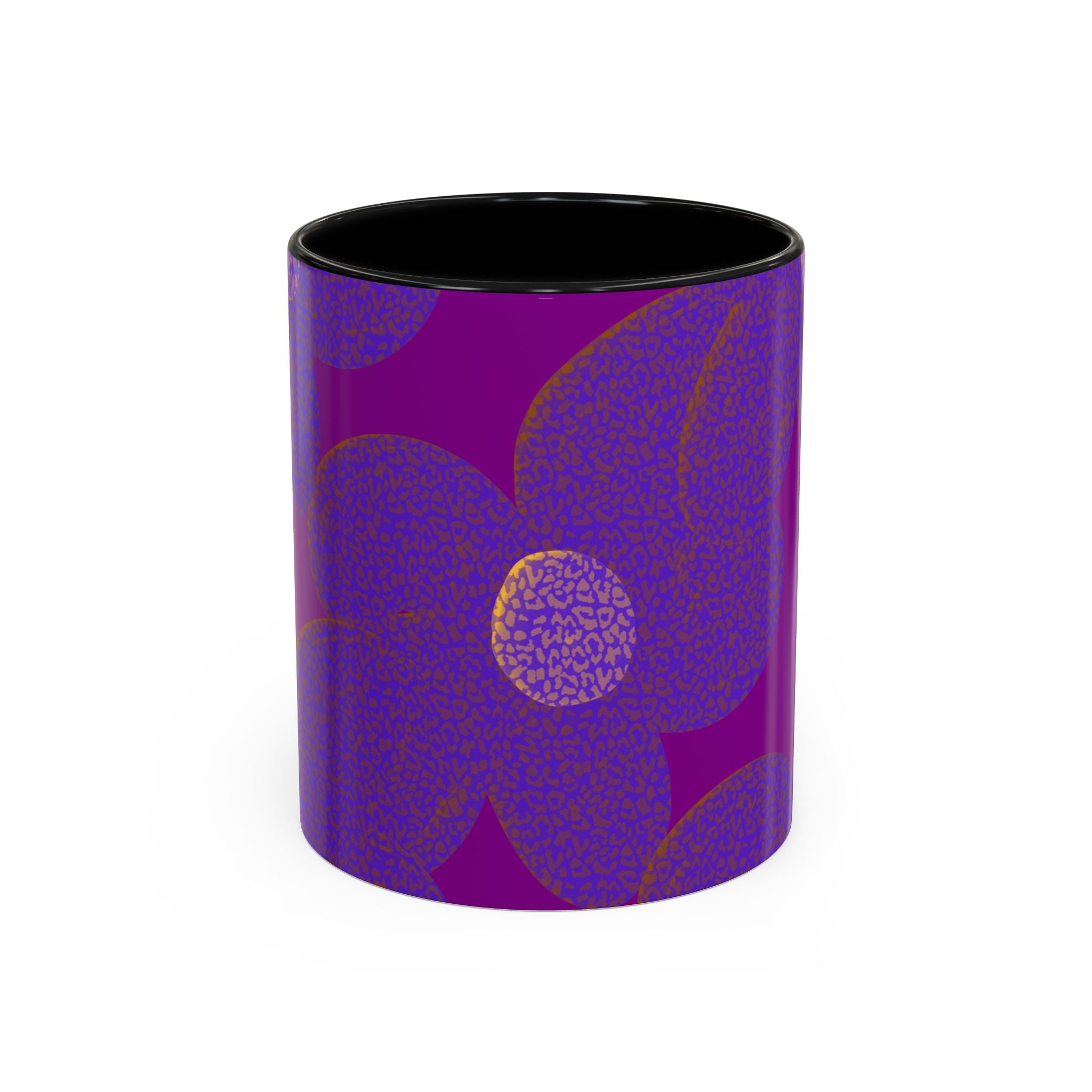 PURPLE FLOWER POWER 11 oz  Coffee Mug