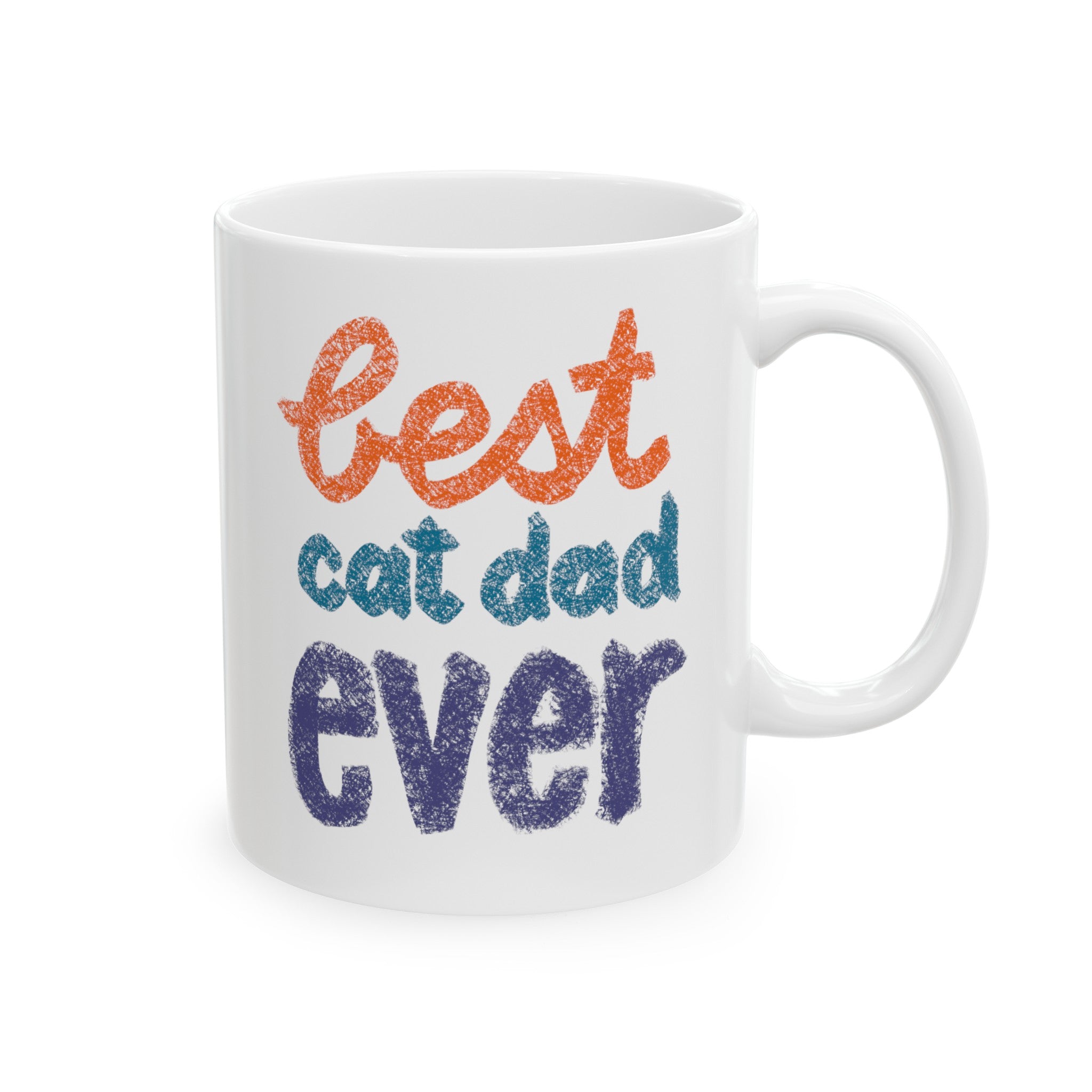 BEST CAT DAD EVER Ceramic Mug, (11oz, 15oz)