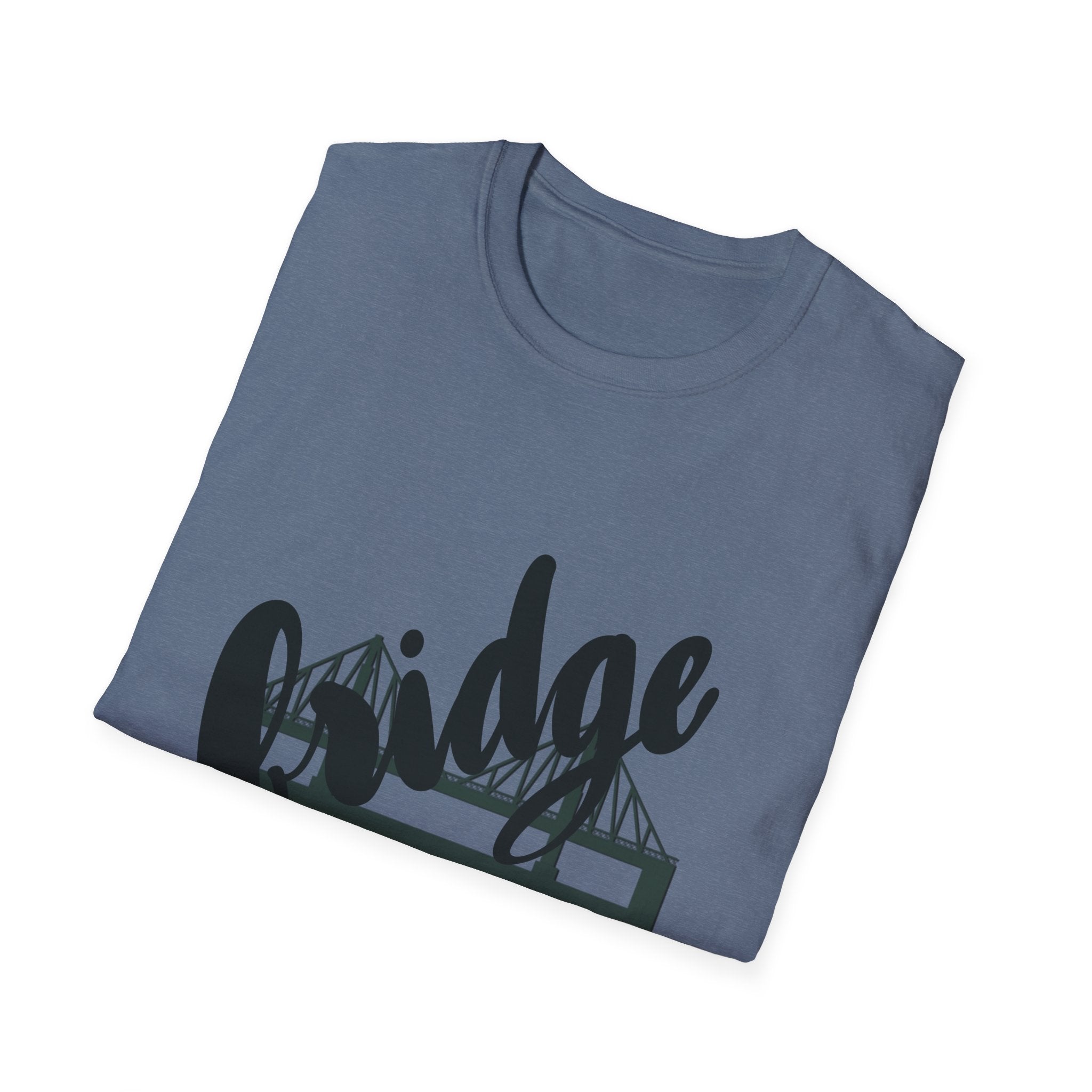 Trendy Bridge Graphic Unisex Softstyle T-Shirt - Casual Streetwear