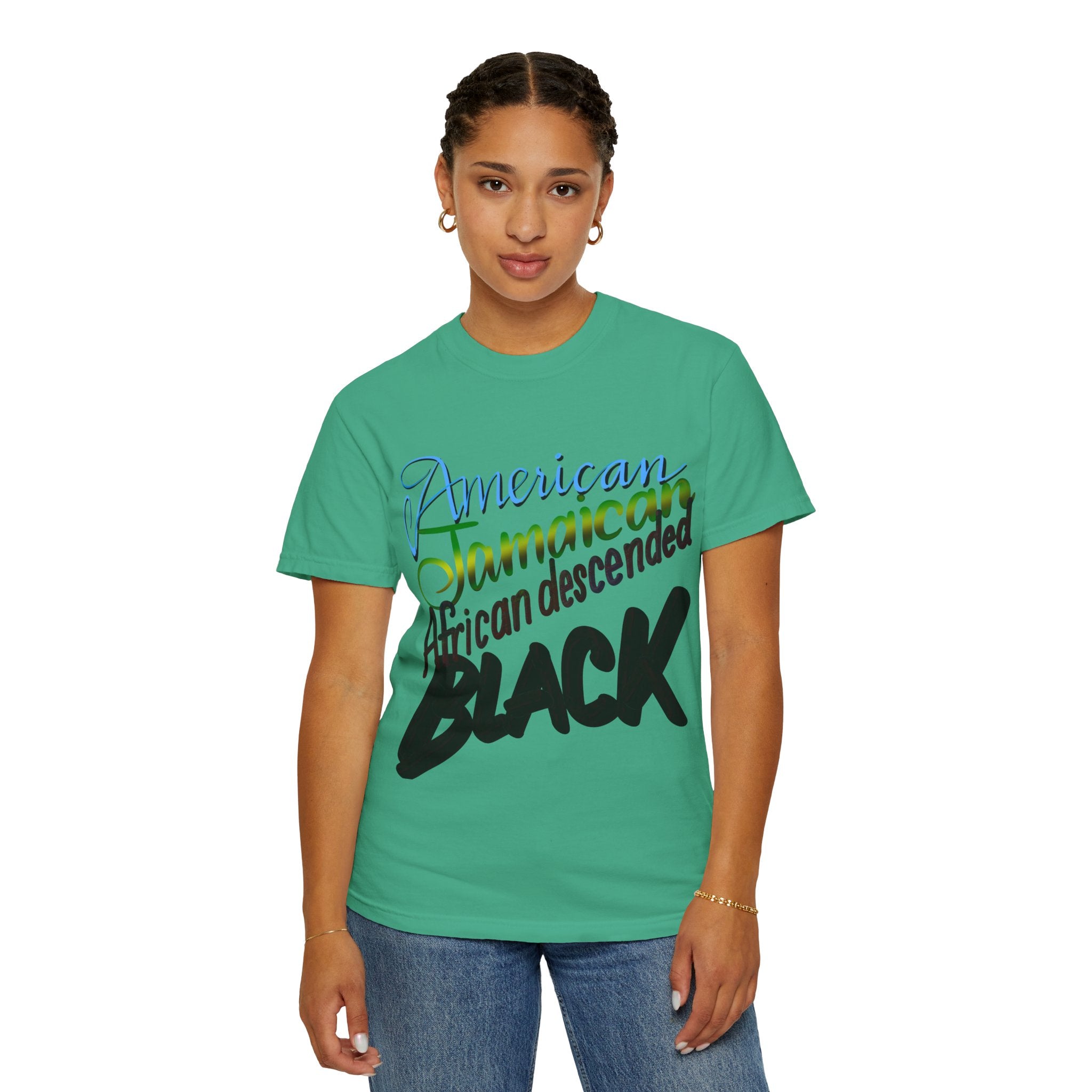 AMERICAN/JAMAICAN etc Unisex Garment-Dyed T-shirt