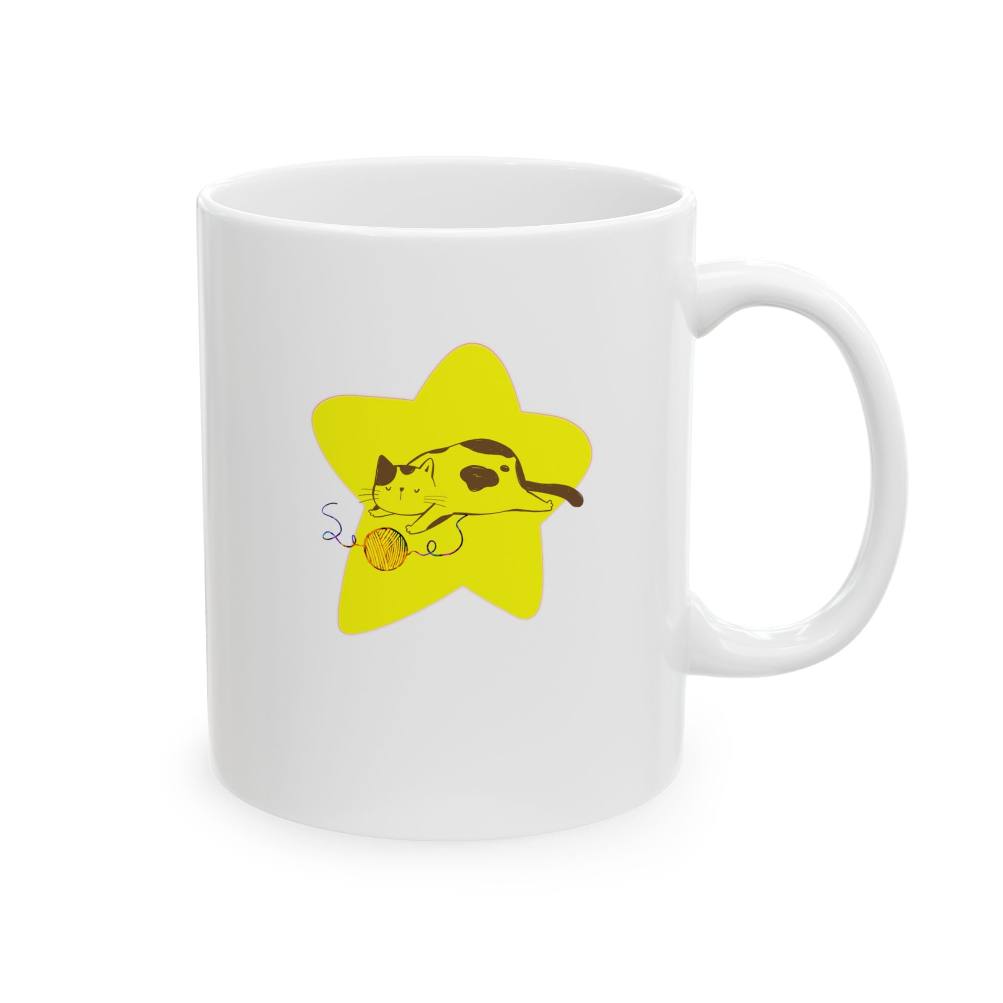 MY CAT’S A STAR Ceramic Mug, (11oz)