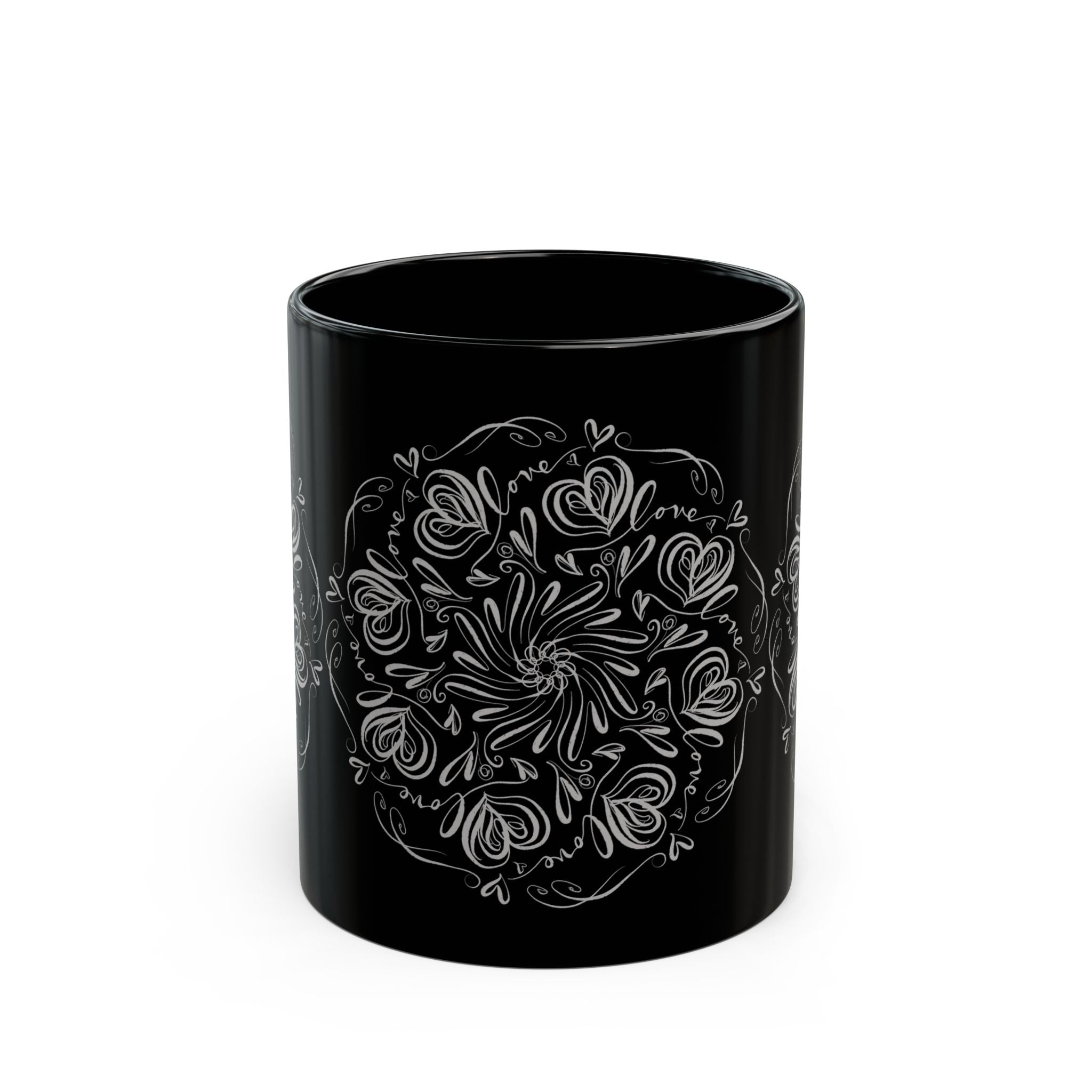 Elegant LOVE Mug with Hand Drawn Design, Ideal for Coffee Lovers, Gifts for Her, Home Decor, Valentine's Day
