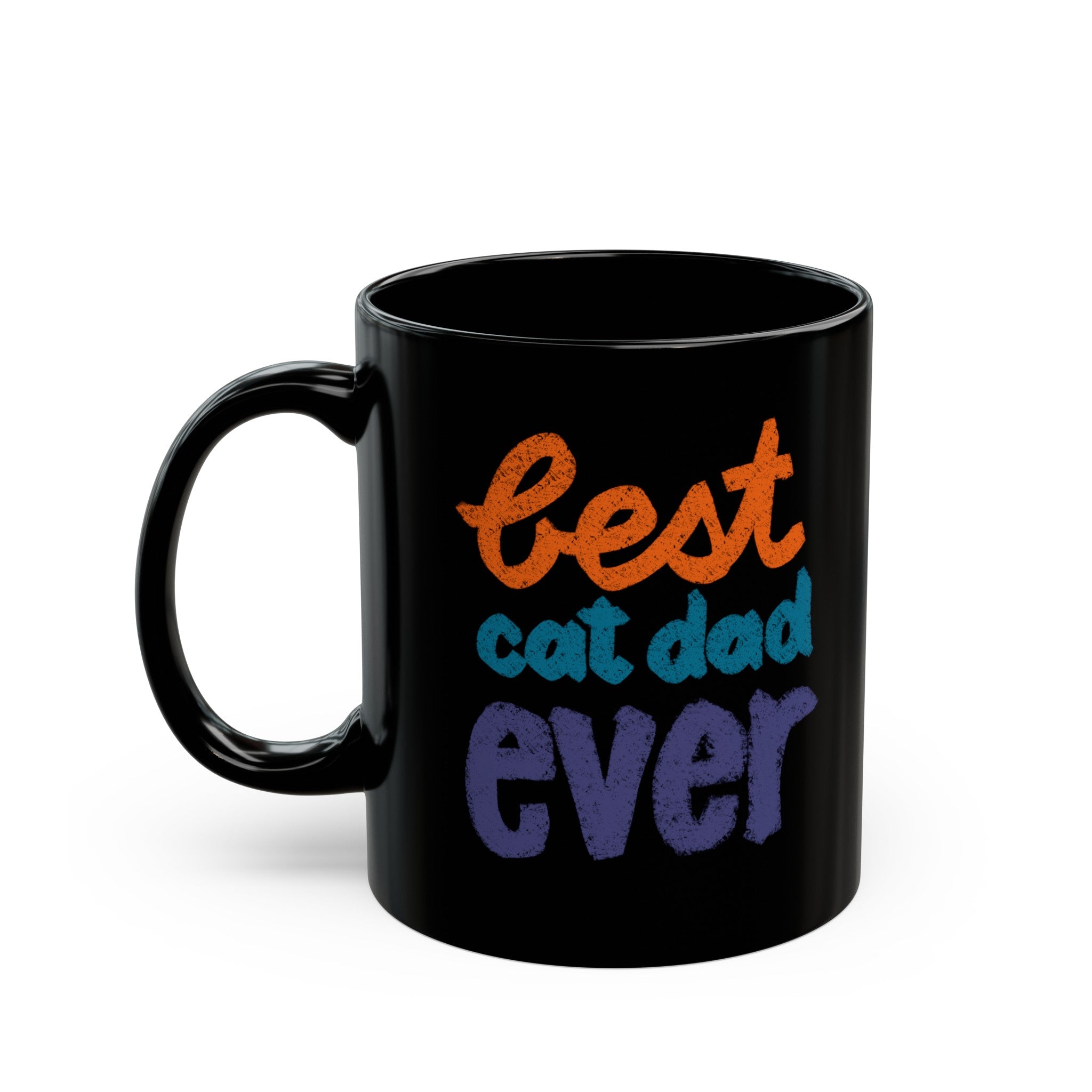 BEST CAT DAD EVER Black Mug (11oz, 15oz)