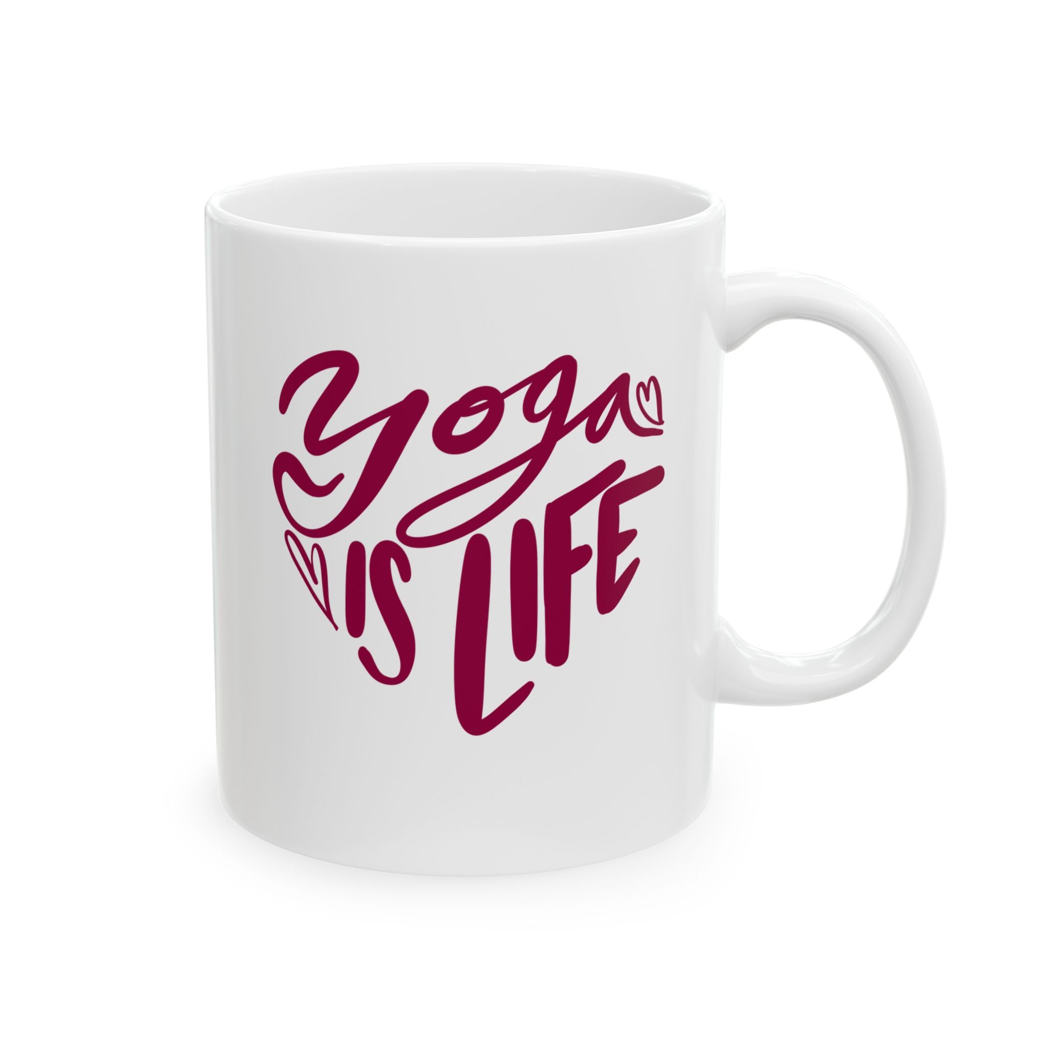 YOGA IS LIFE Mug, (11oz,)