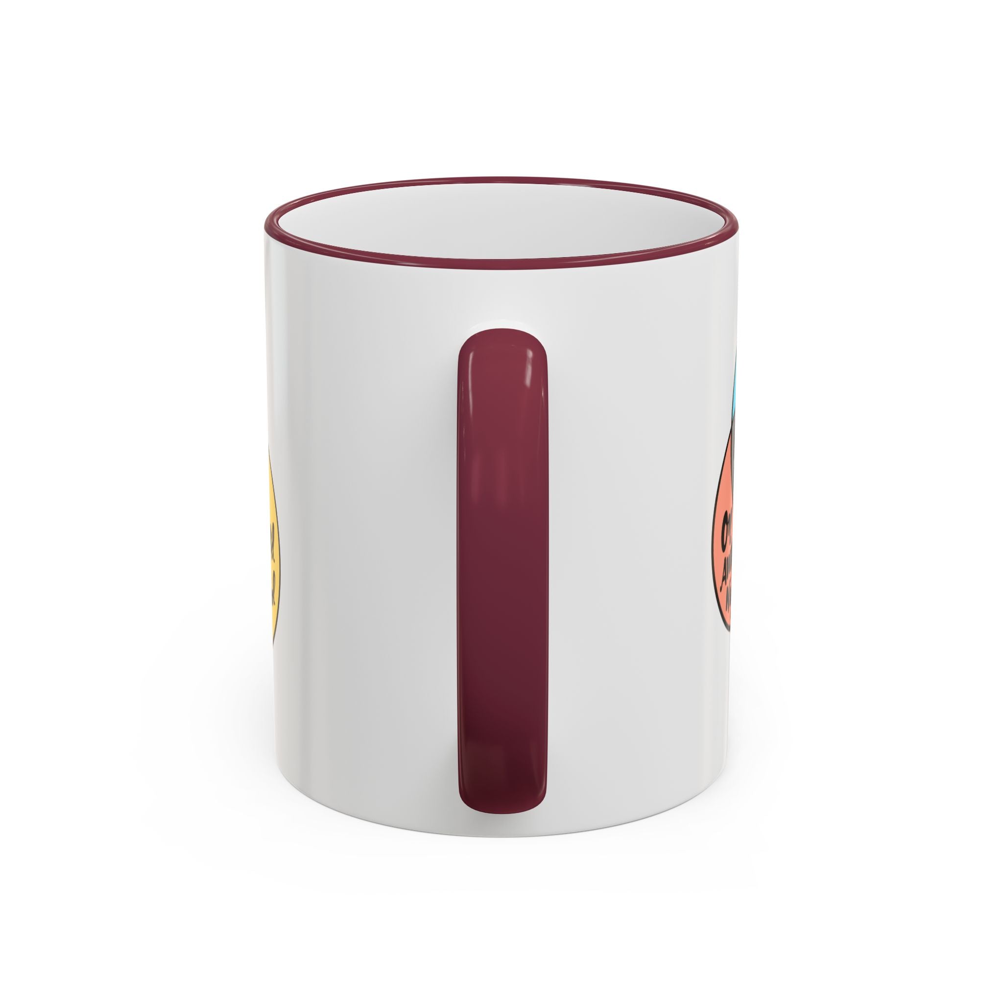 Yin Yoga Venn diagram Accent Rim & Handle Mug 11 oz