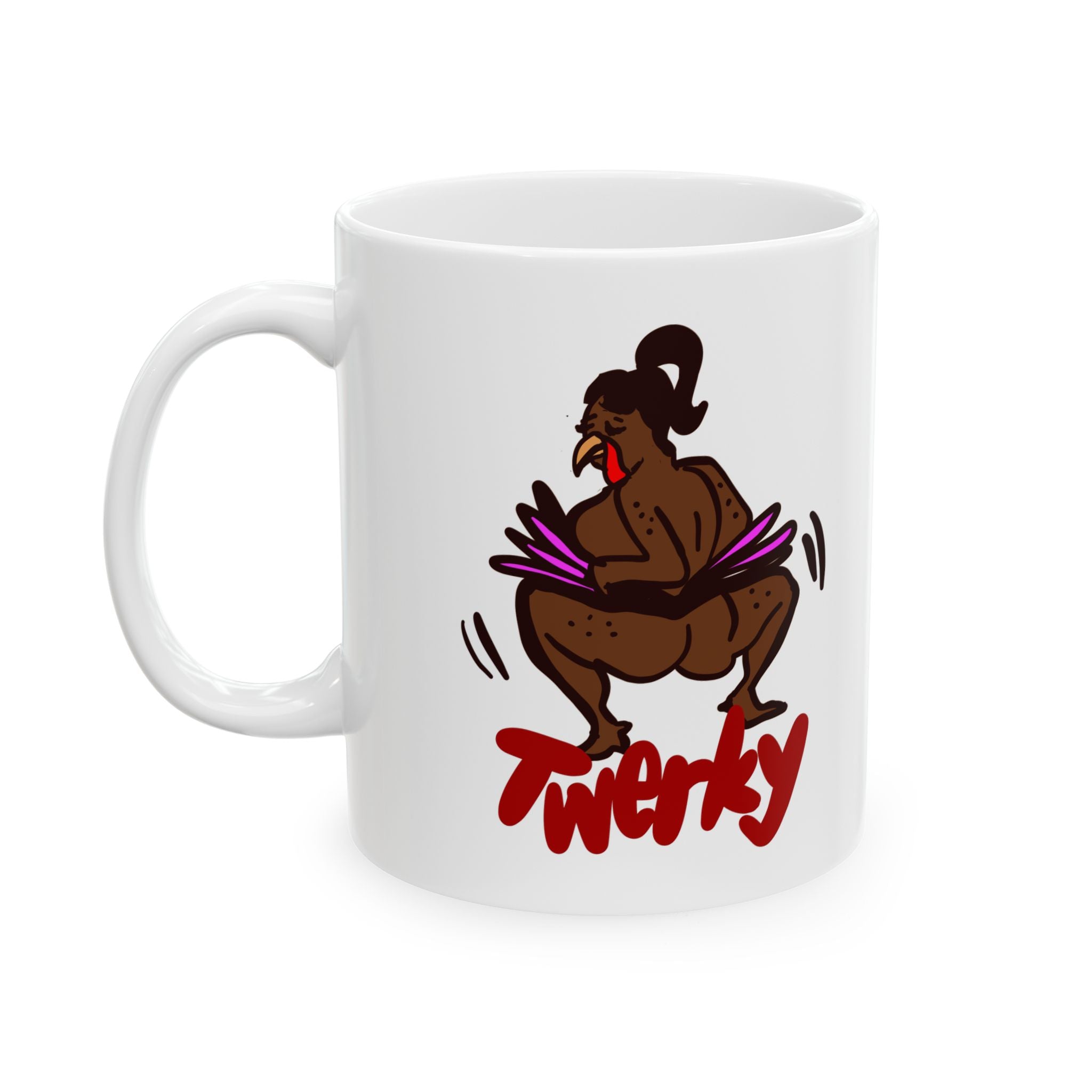 THANKSGIVING TWERKY Ceramic Mug, (11oz)