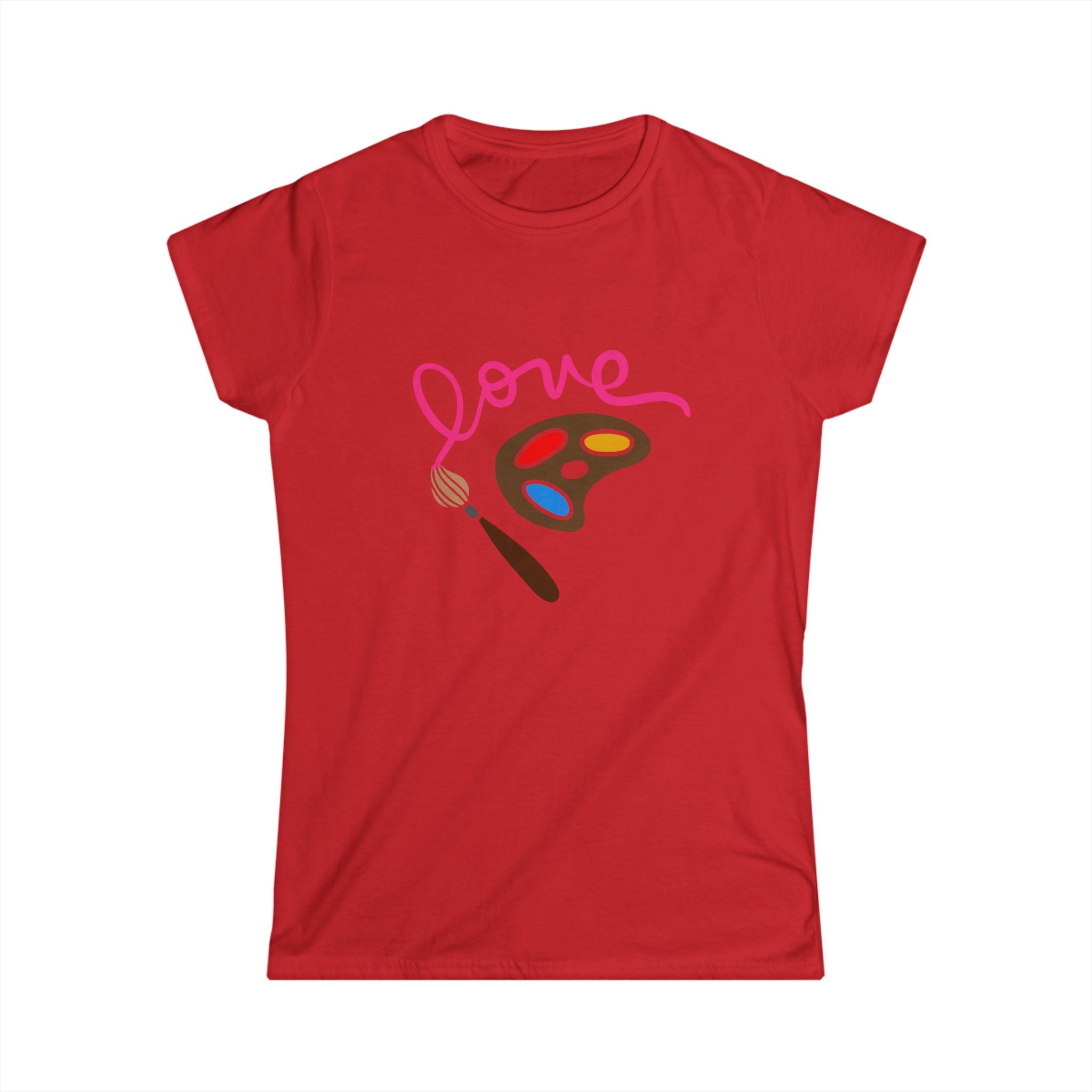 Women's Softstyle Tee - Painted Love T-Shirt