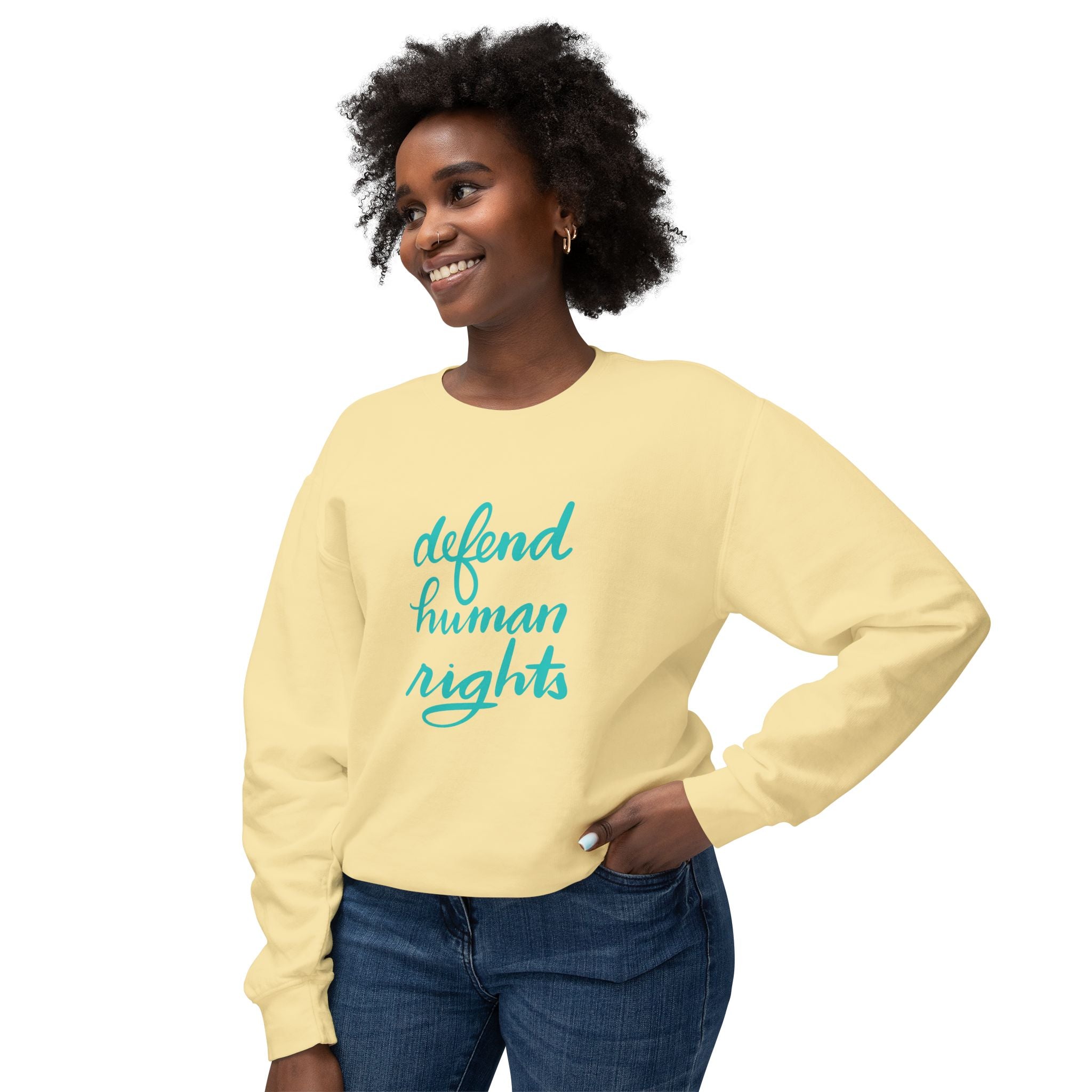 Defend Human Rights Crewneck Sweatshirt