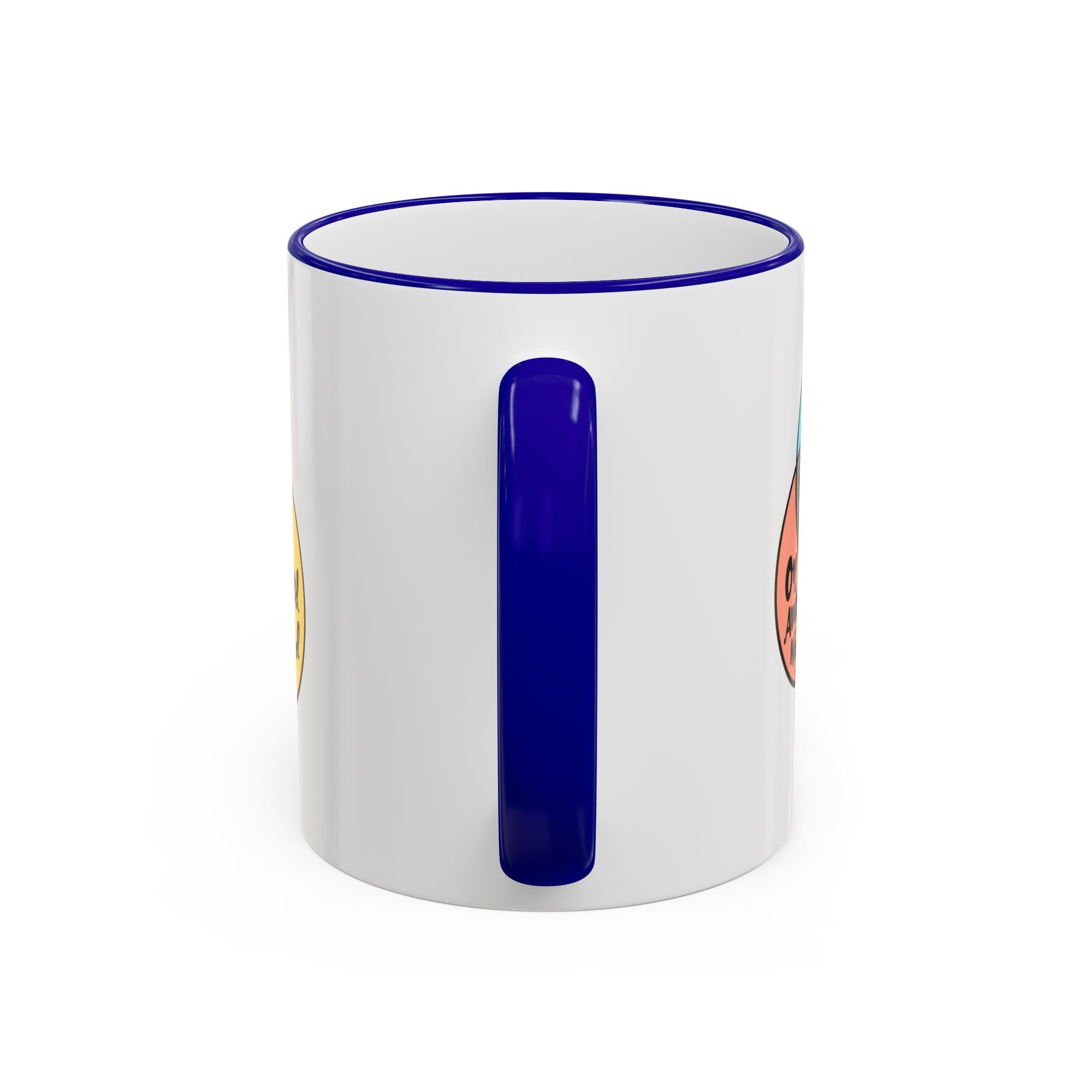 Yin Yoga Venn diagram Accent Rim & Handle Mug 11 oz