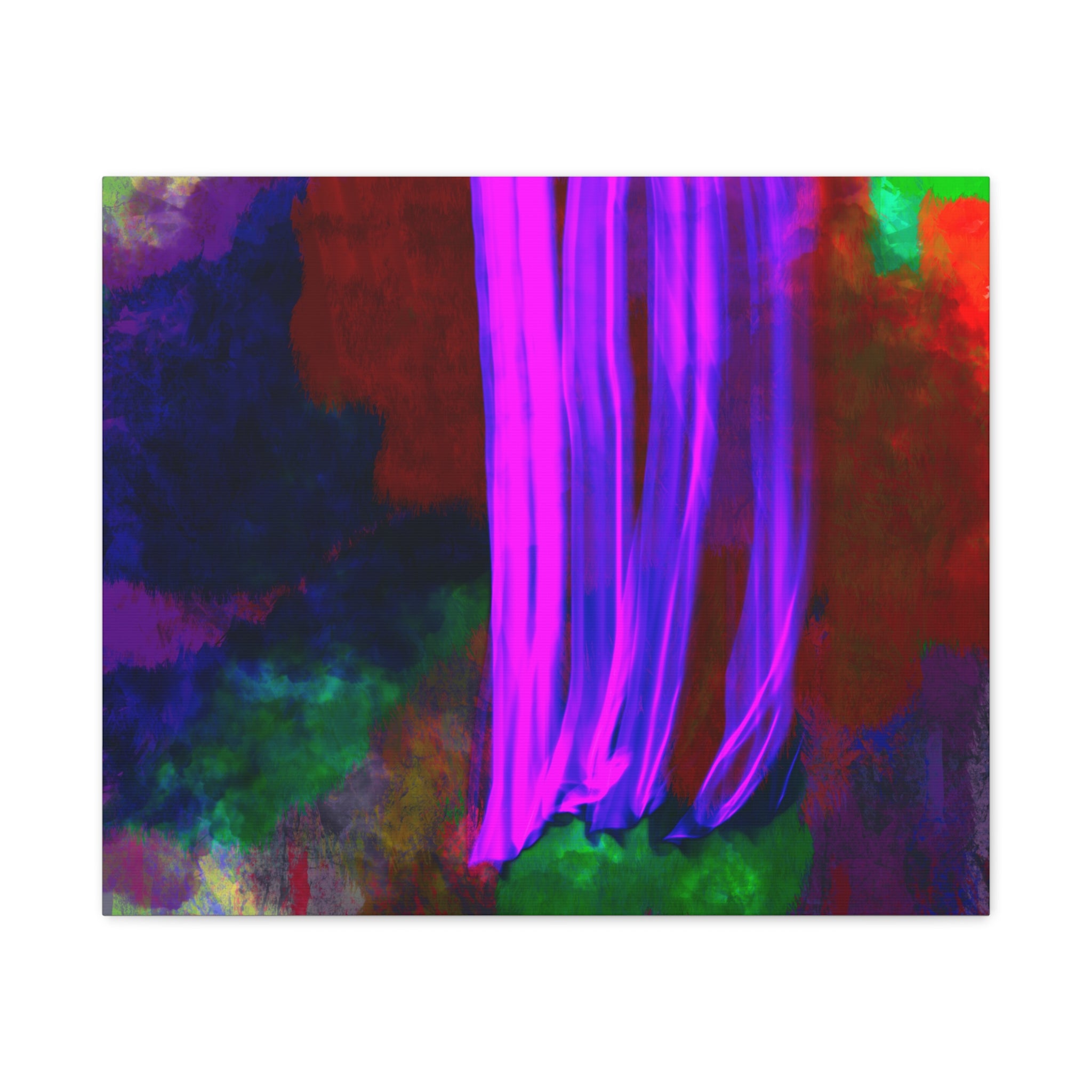 Vibrant Abstract Canvas Art - Stretched Matte Print, 1.25"
