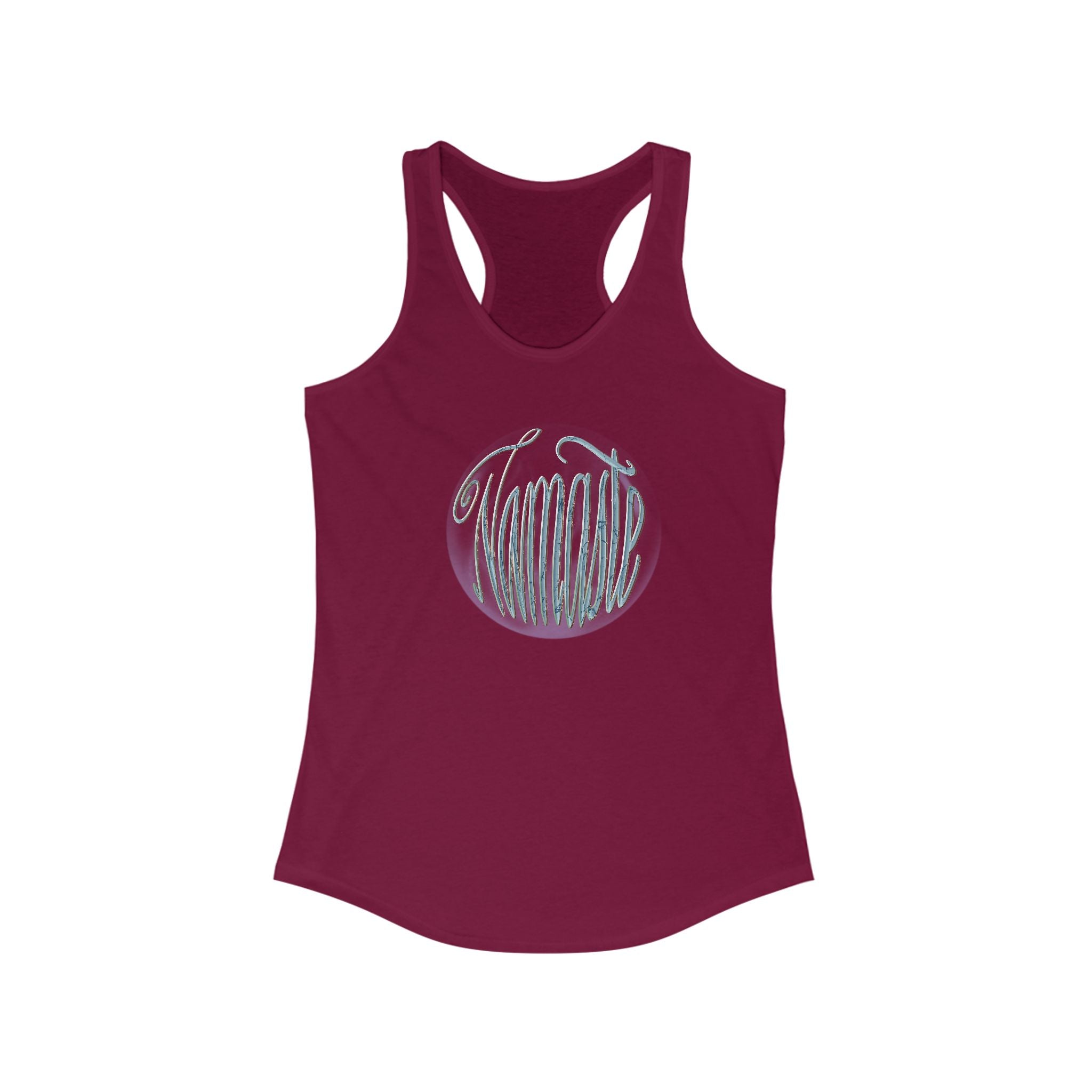 Namaste Top with Elegant Hand-Lettered Design
