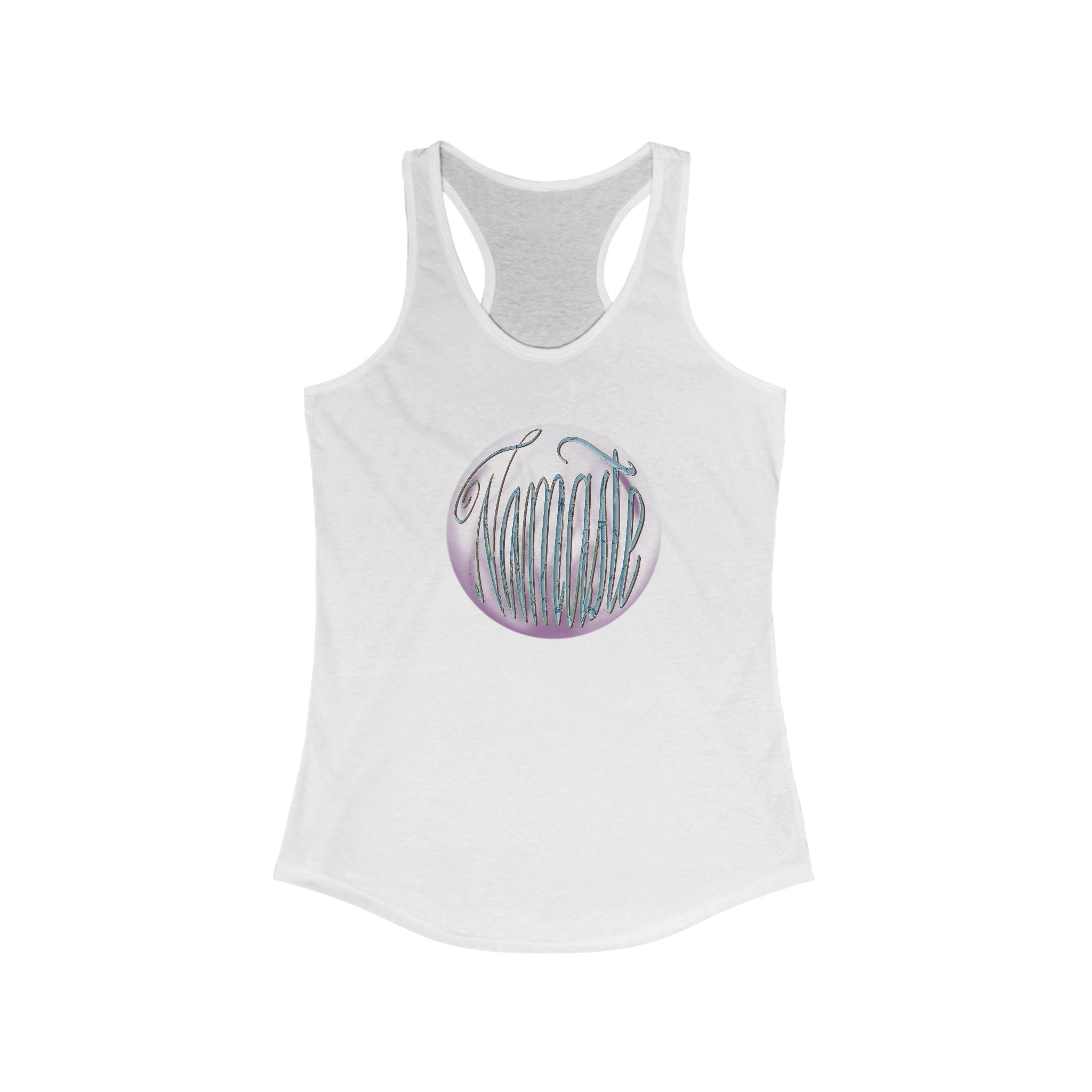 Namaste Top with Elegant Hand-Lettered Design