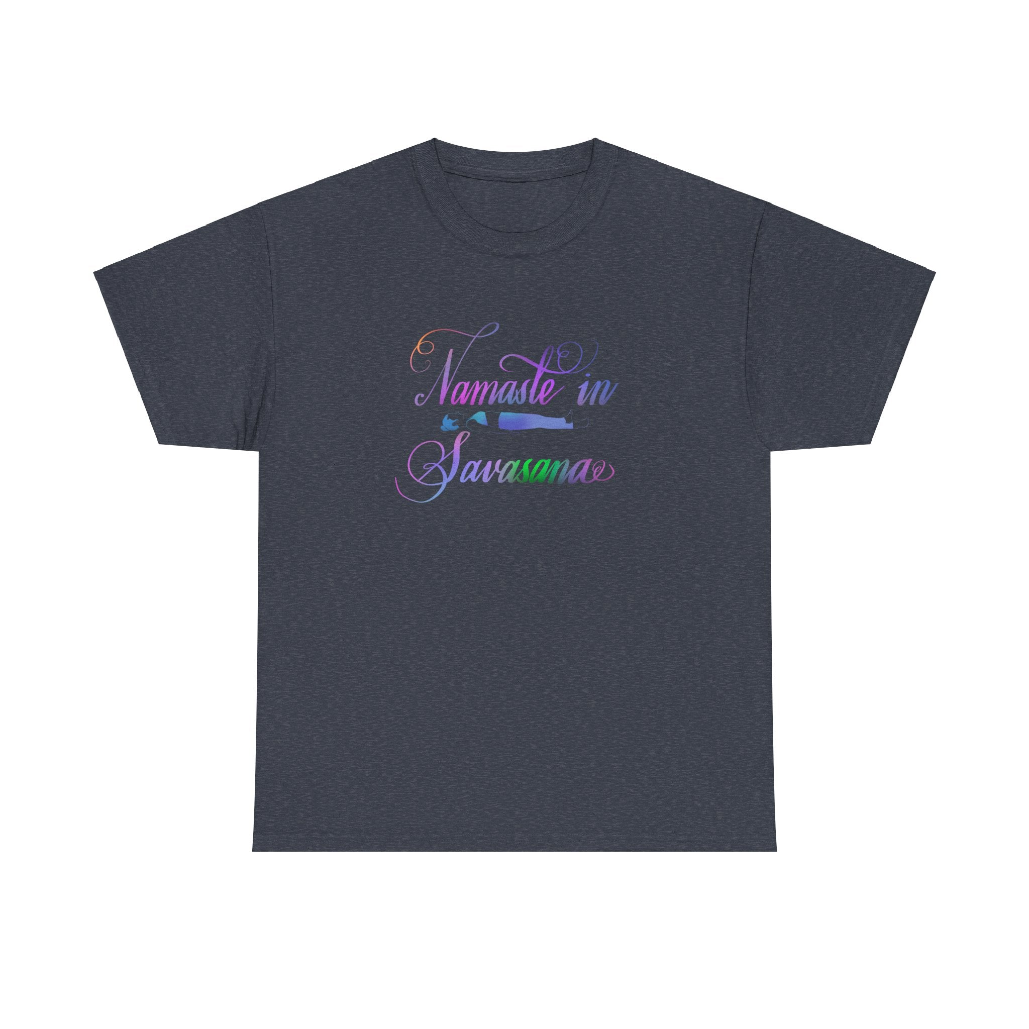 NAMASTE IN SAVASANA  Unisex Heavy Cotton Tee