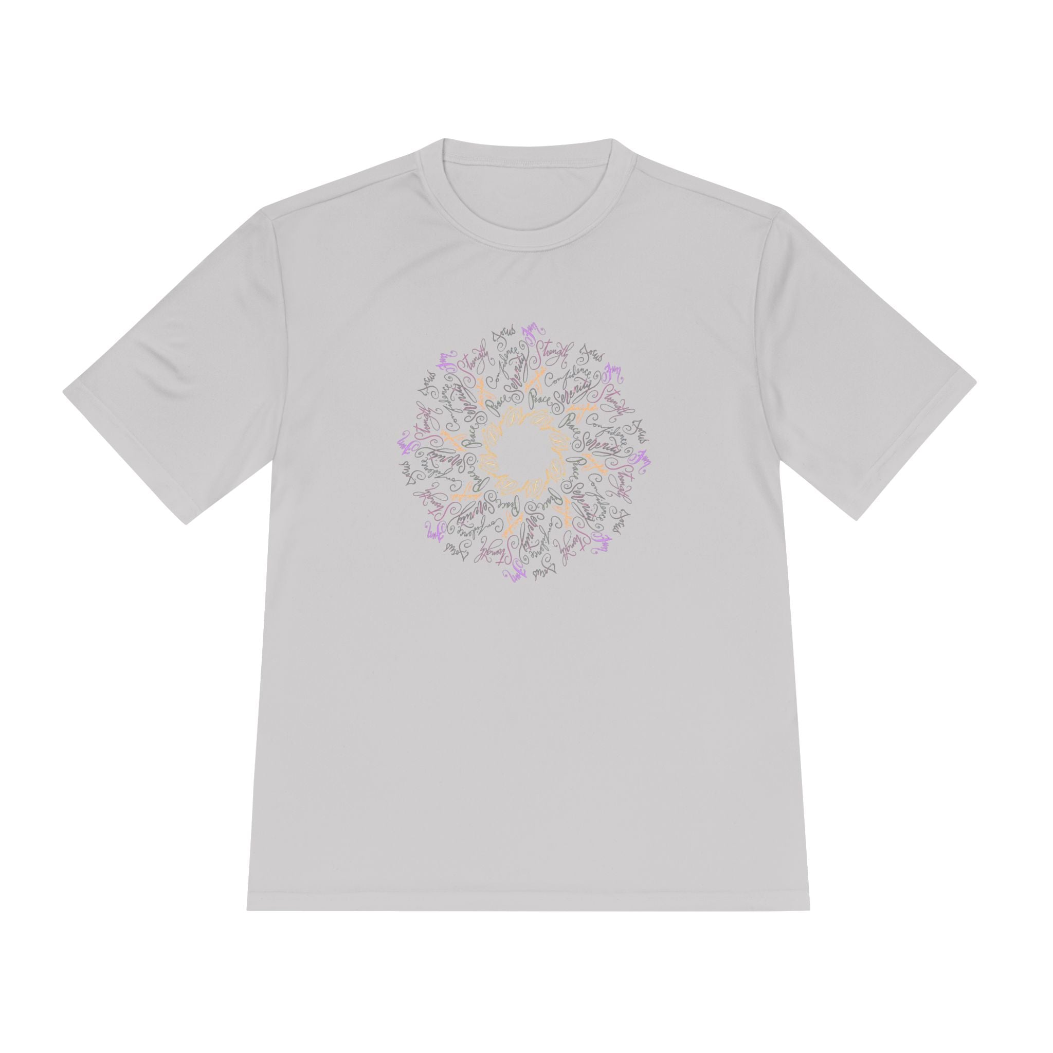 Mandala Yoga Pose Design Unisex Moisture Wicking Tee - Perfect for Active Lifestyle