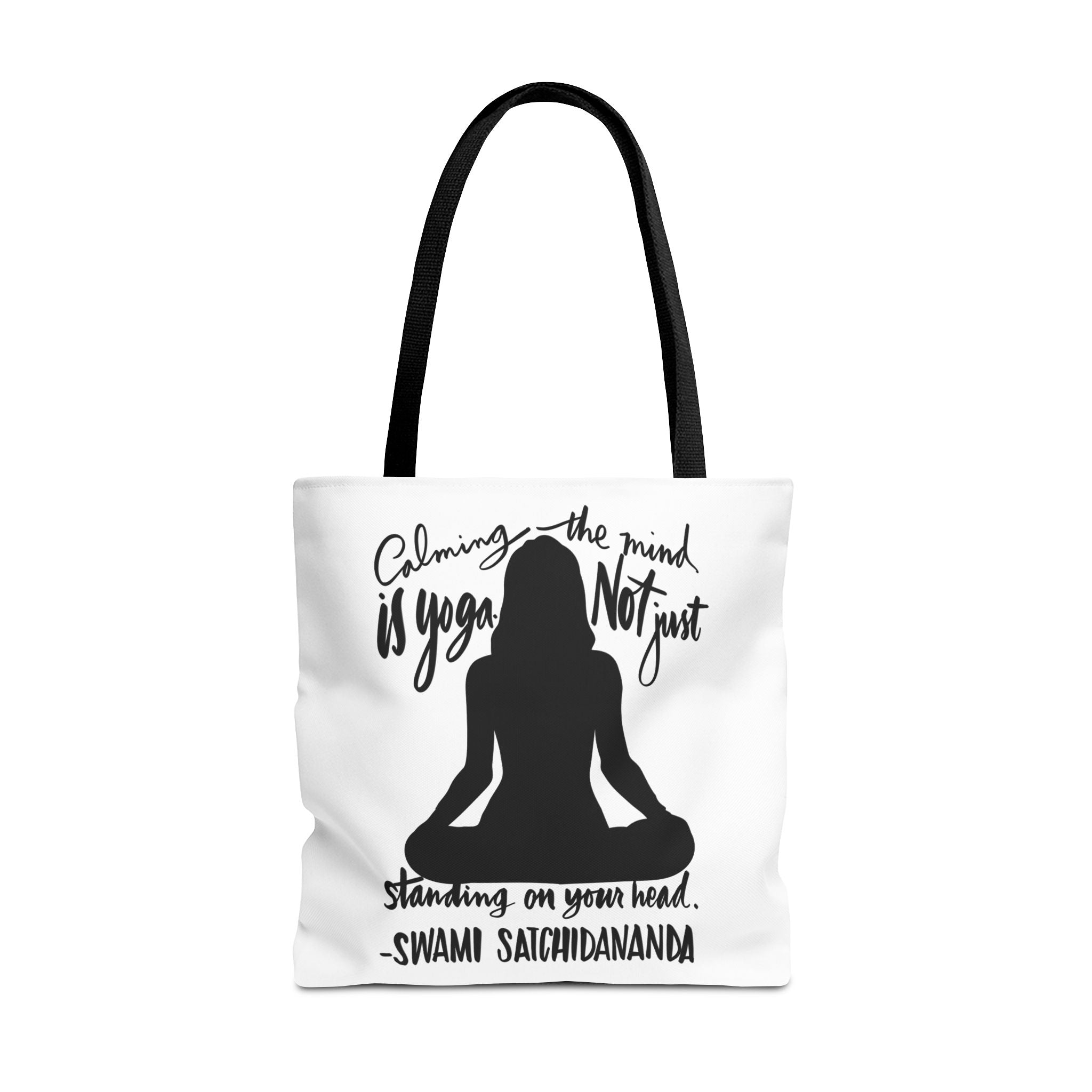 Mindful Yoga Tote Bag - Inspirational Yoga Quote, Meditation Gift, Eco-Friendly Carryall, Yoga Class Essentials, Thoughtful Gift Idea