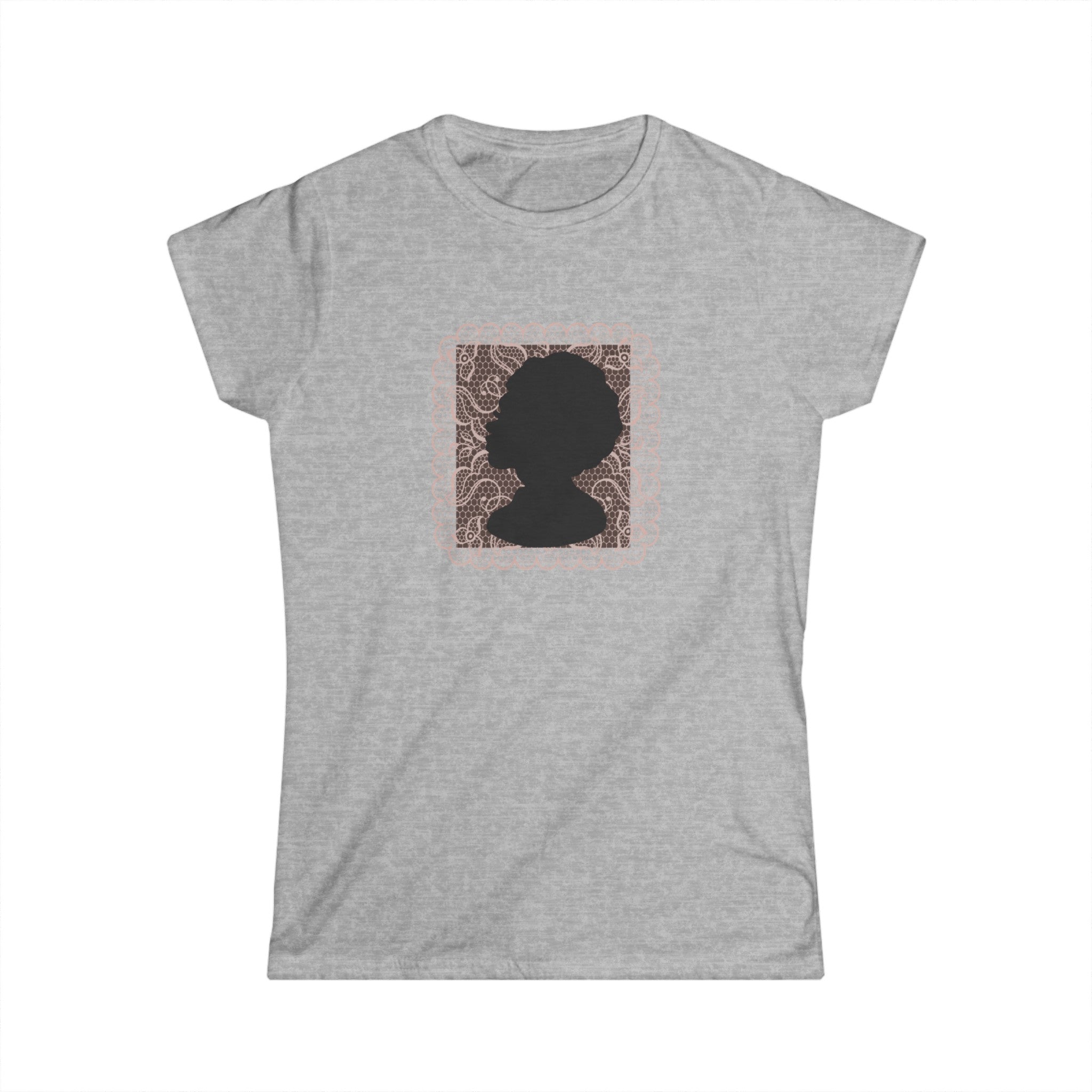 LOVELY LACY SILHOUETTE Women's Softstyle Tee