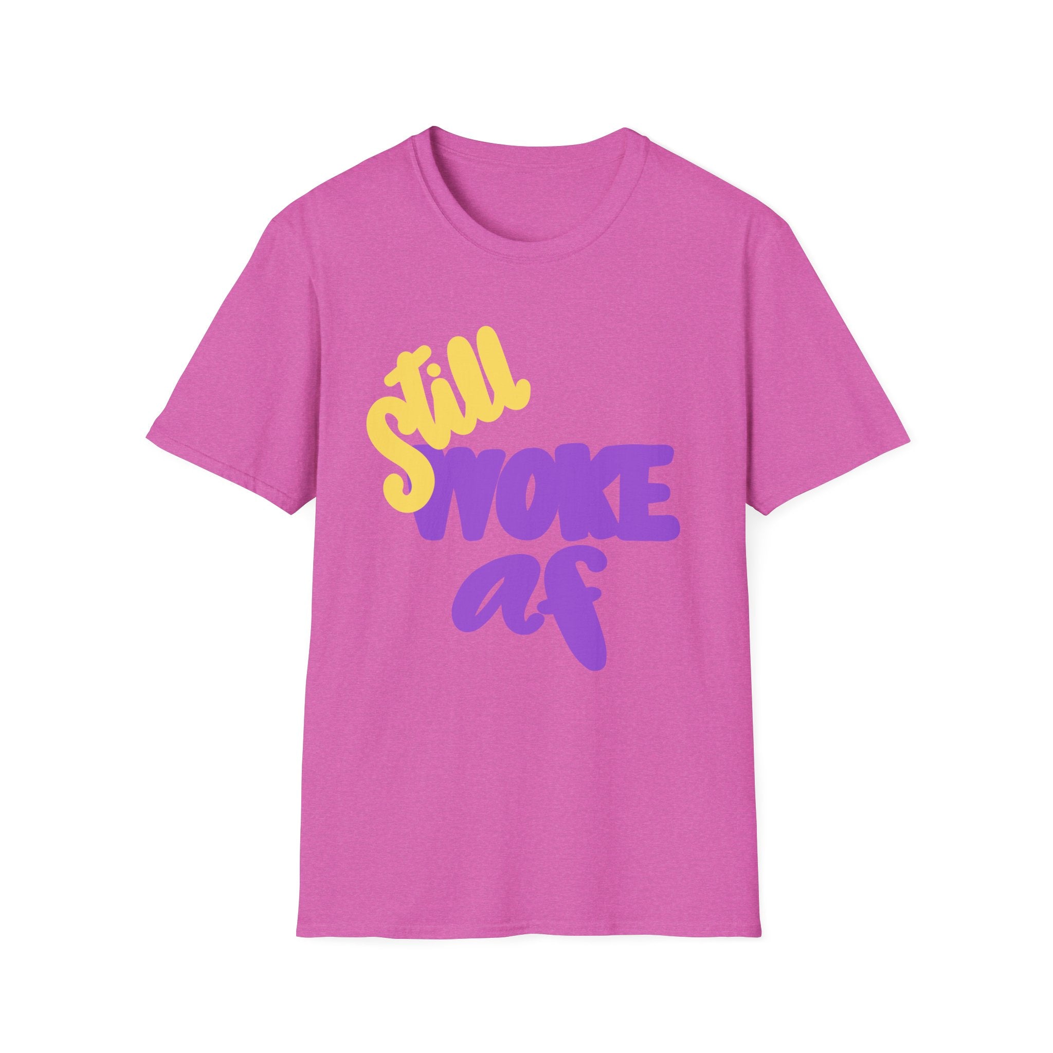 Still Woke AF Unisex Softstyle T-Shirt | Trendy Streetwear for Casual Vibes